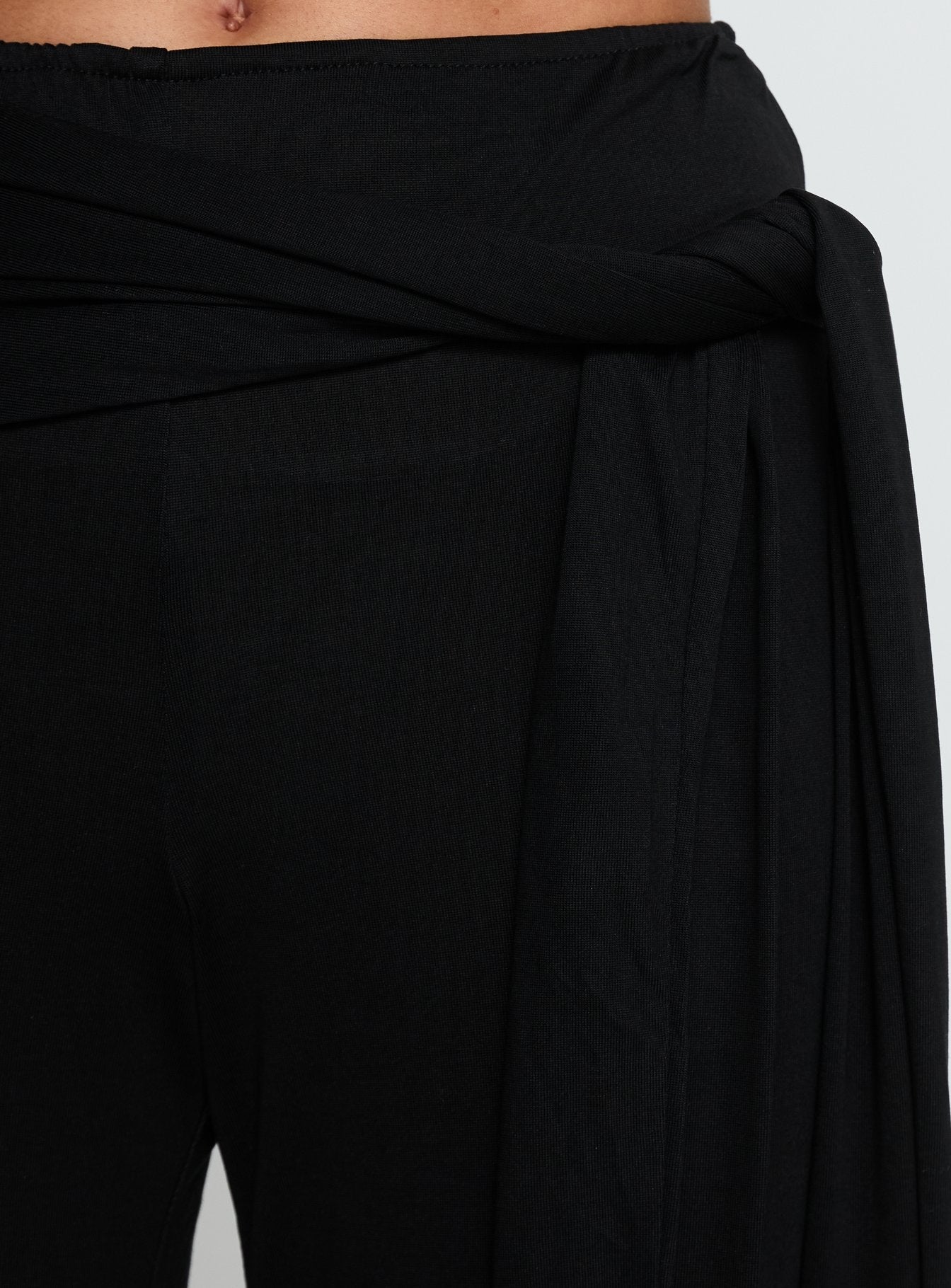 Katiana Siyah Sarma Jersey Pantolon