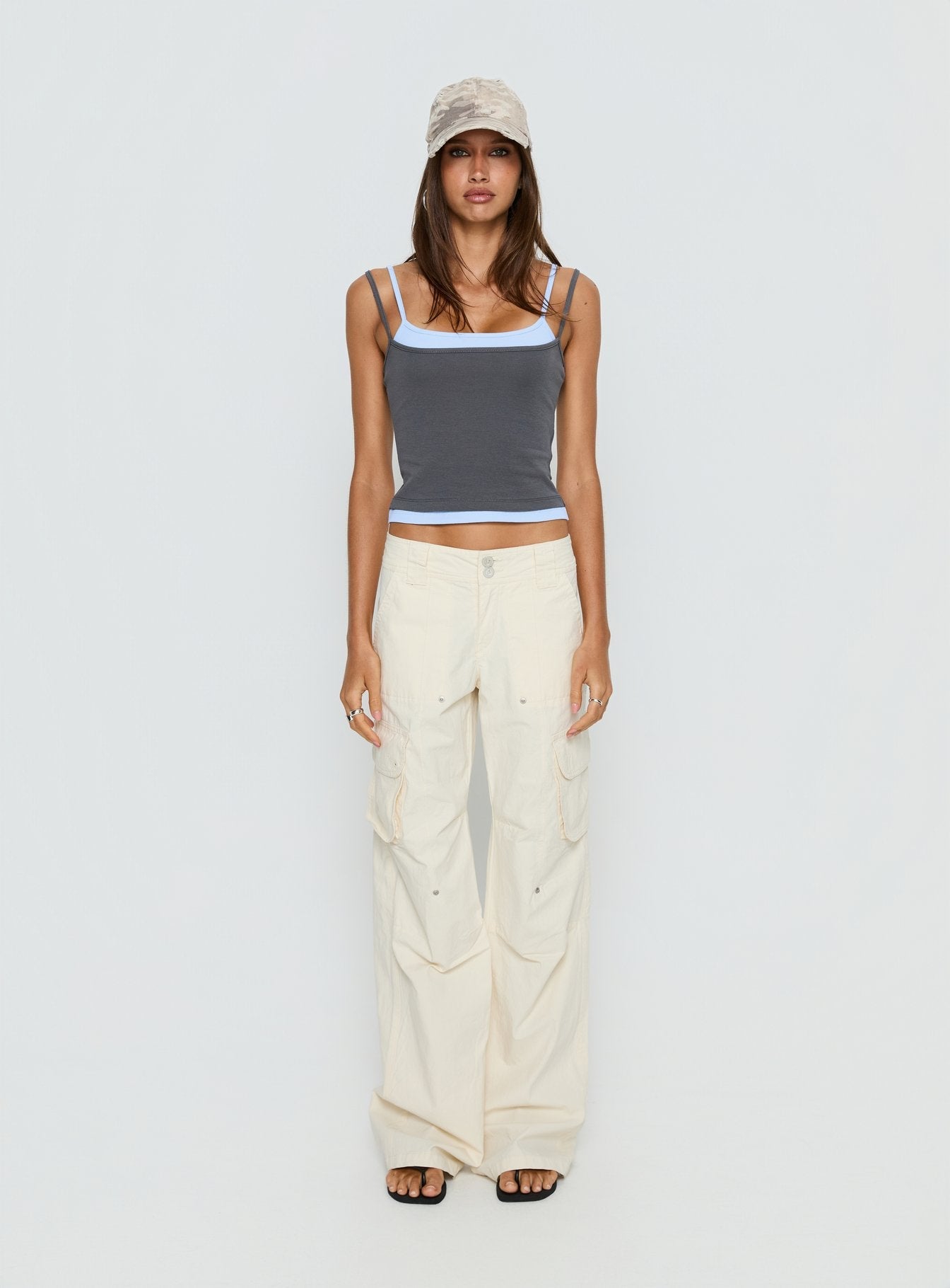 Maeka Katmanlı Jersey Atlet - Gri ve Mavi Seçenekleri