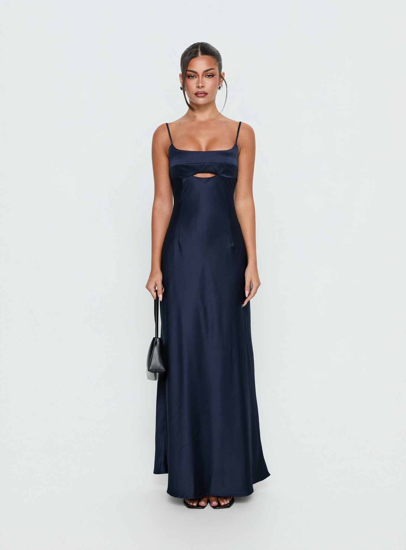 Powell Lacivert Maxi Elbise