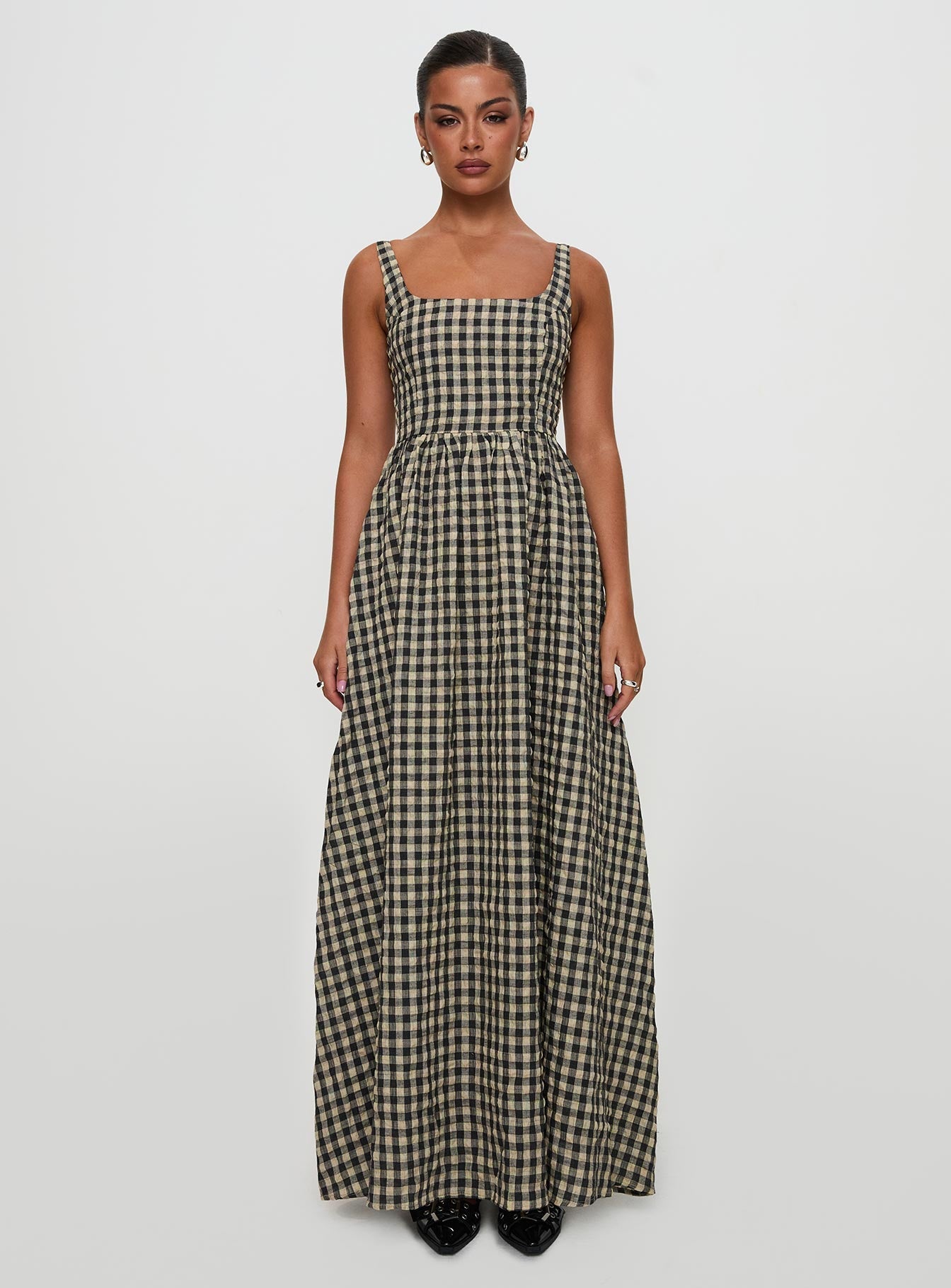 Cartmel Ekose Maxi Elbise