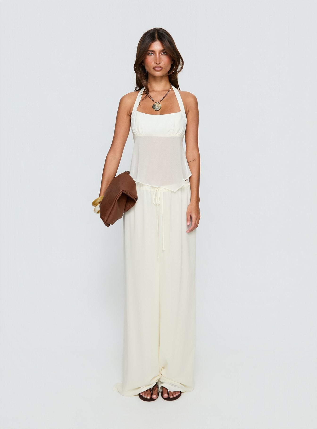 Şifon Halter Top