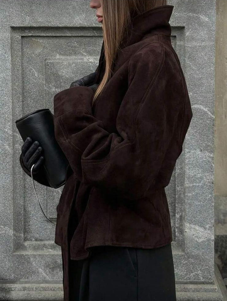Sienna Suede Belted Jacket
