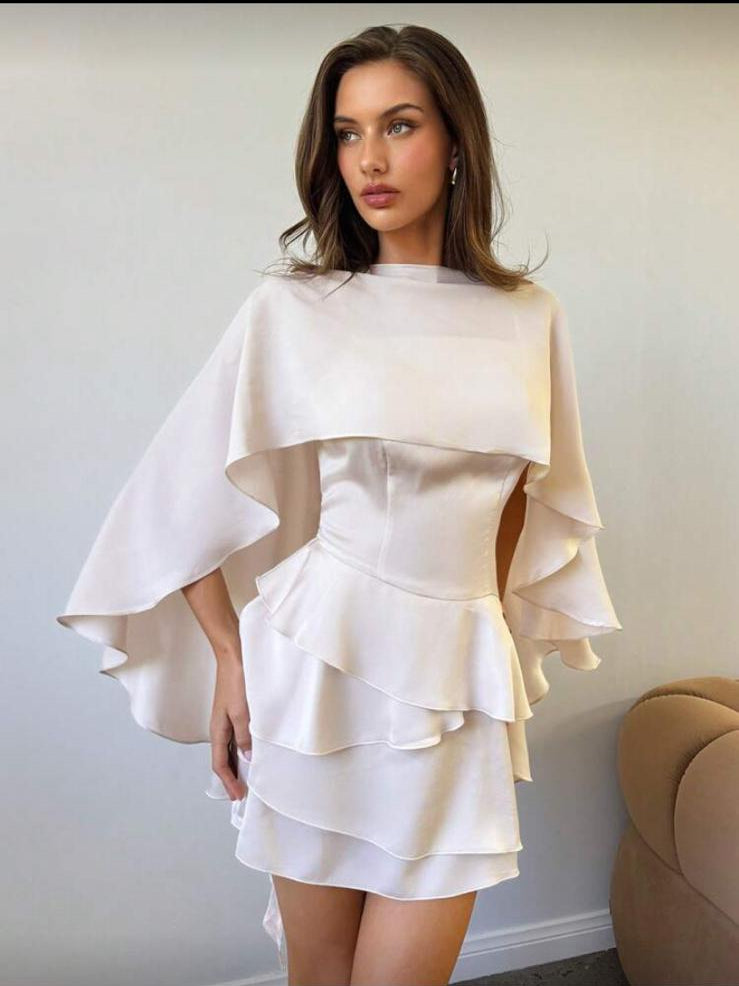 Valencia Asymmetric Mini Dress