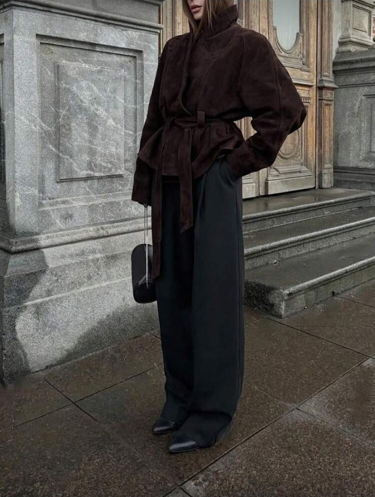 Sienna Suede Belted Jacket