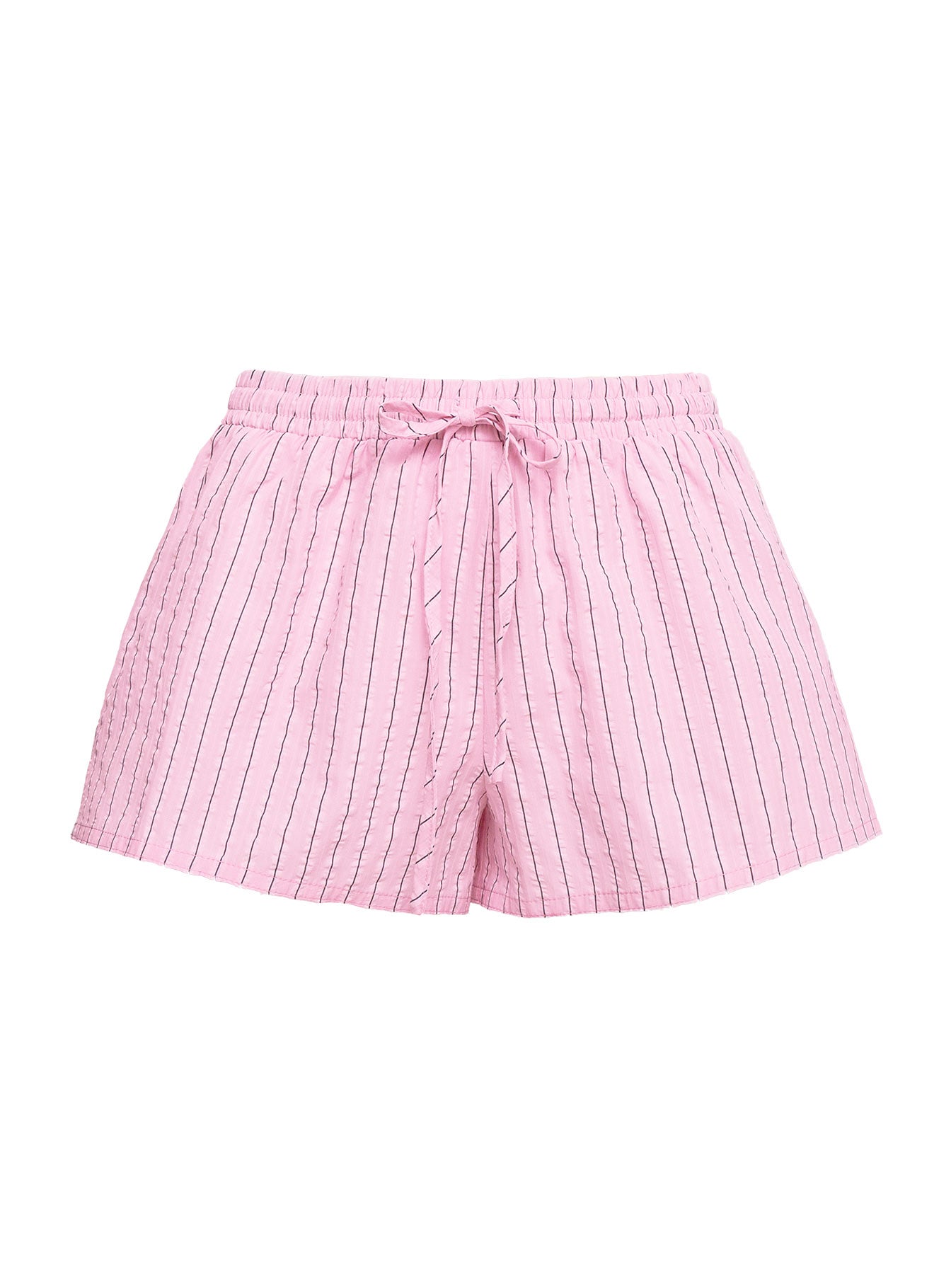 Abigayle Pembe Çizgili Şort