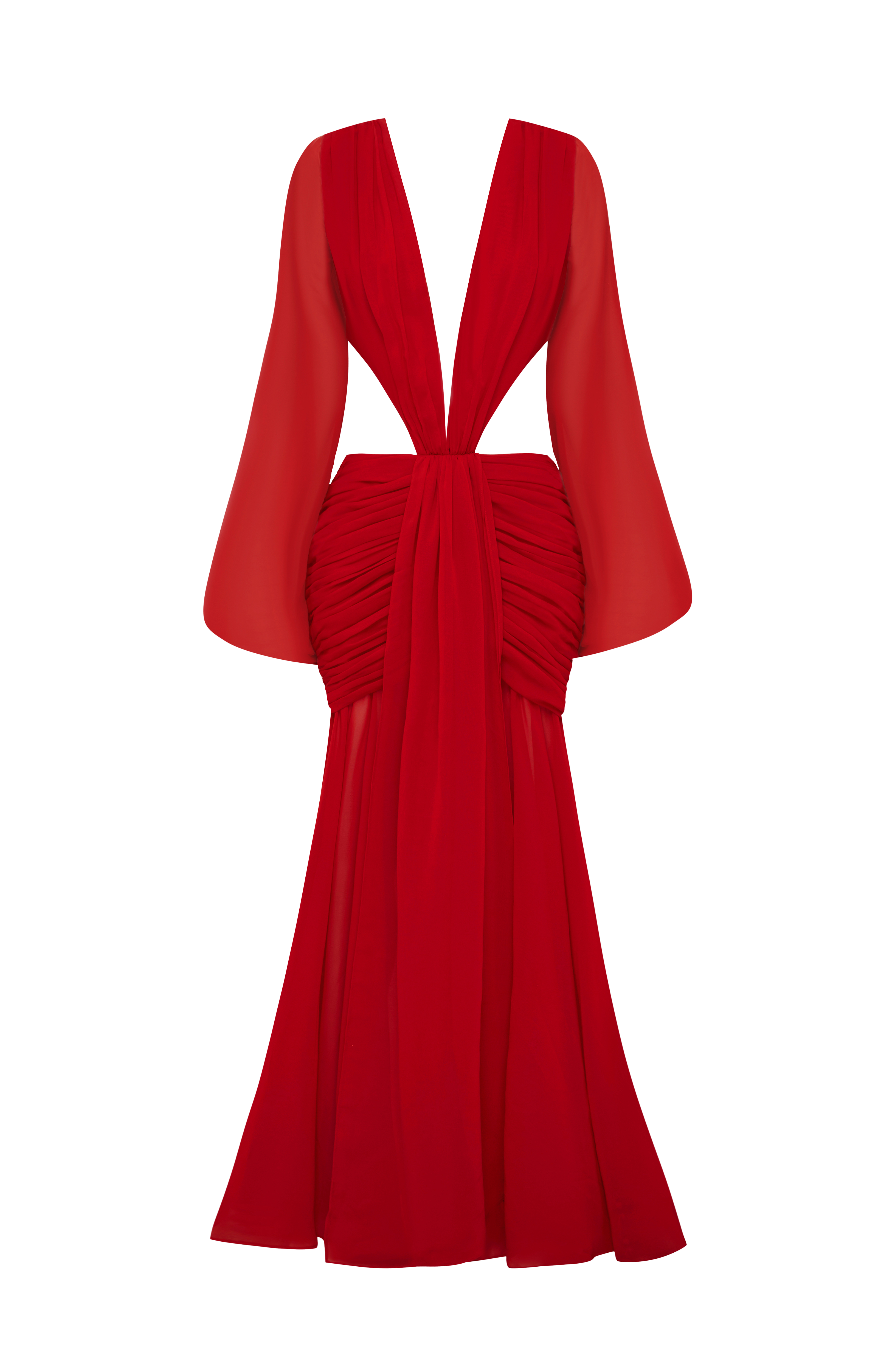 Kırmızı Andrina Maxi Elbise