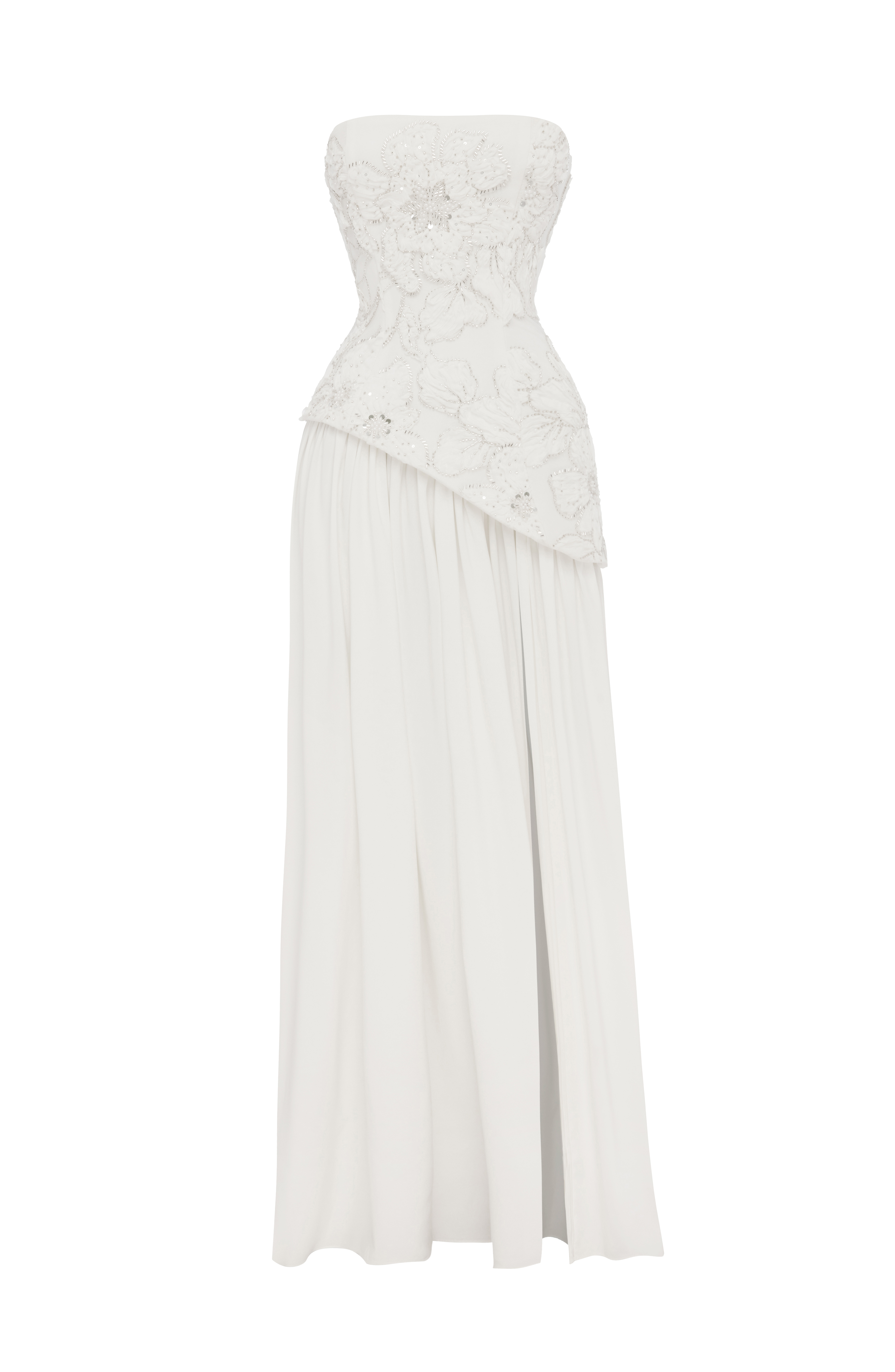 Anneliese Ekru Maxi Elbise