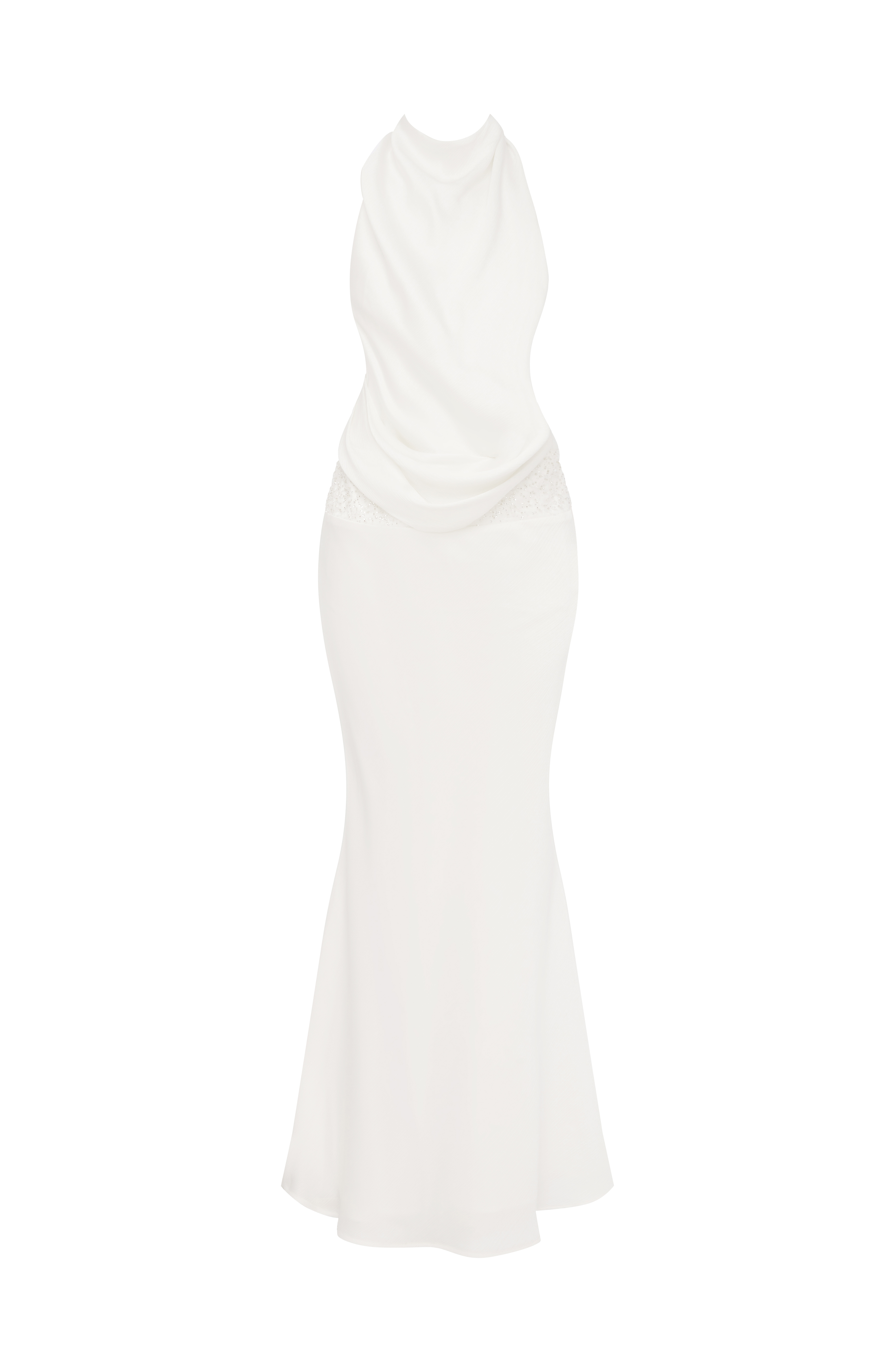 Armelle Maxi Ekru Elbise