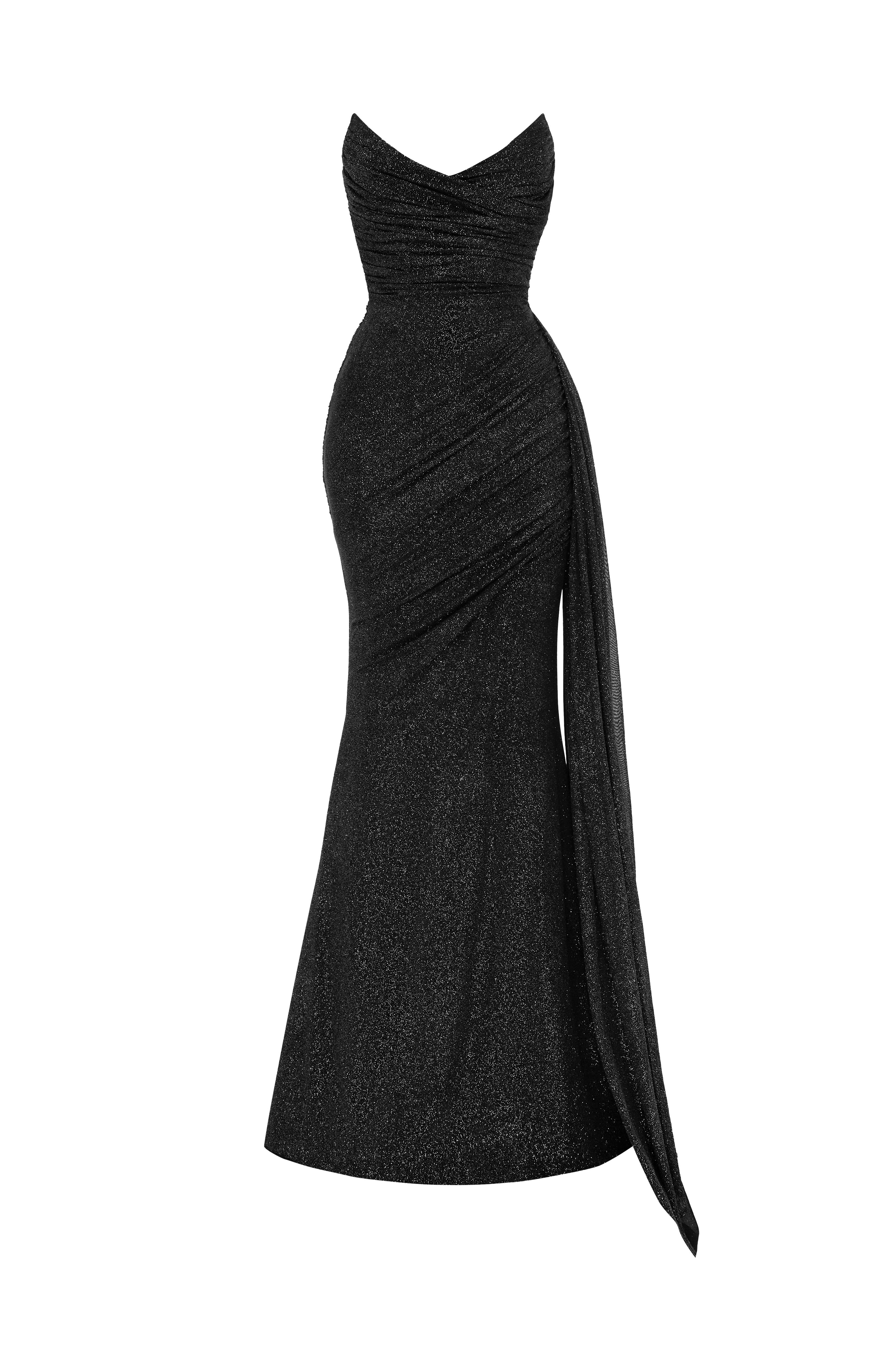 Ashika Maxi Elbise – Işıltılı Siyah