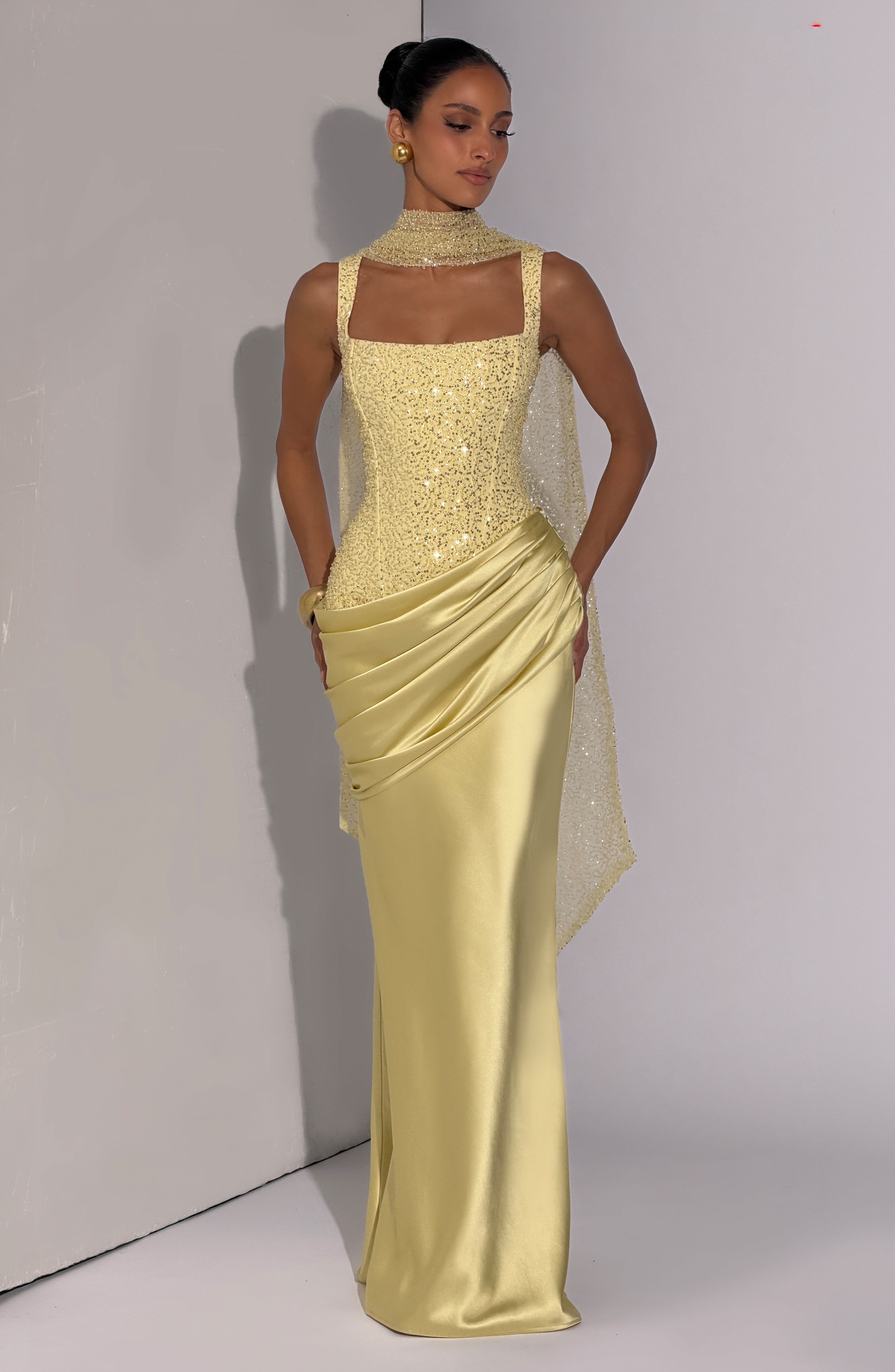 Alexandria Limon Maxi Elbise