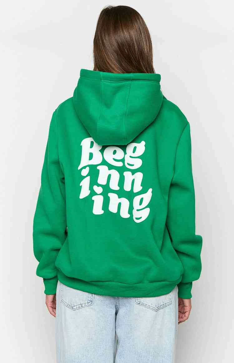 Yeşil Snuggle Bubble Kapüşonlu Sweatshirt