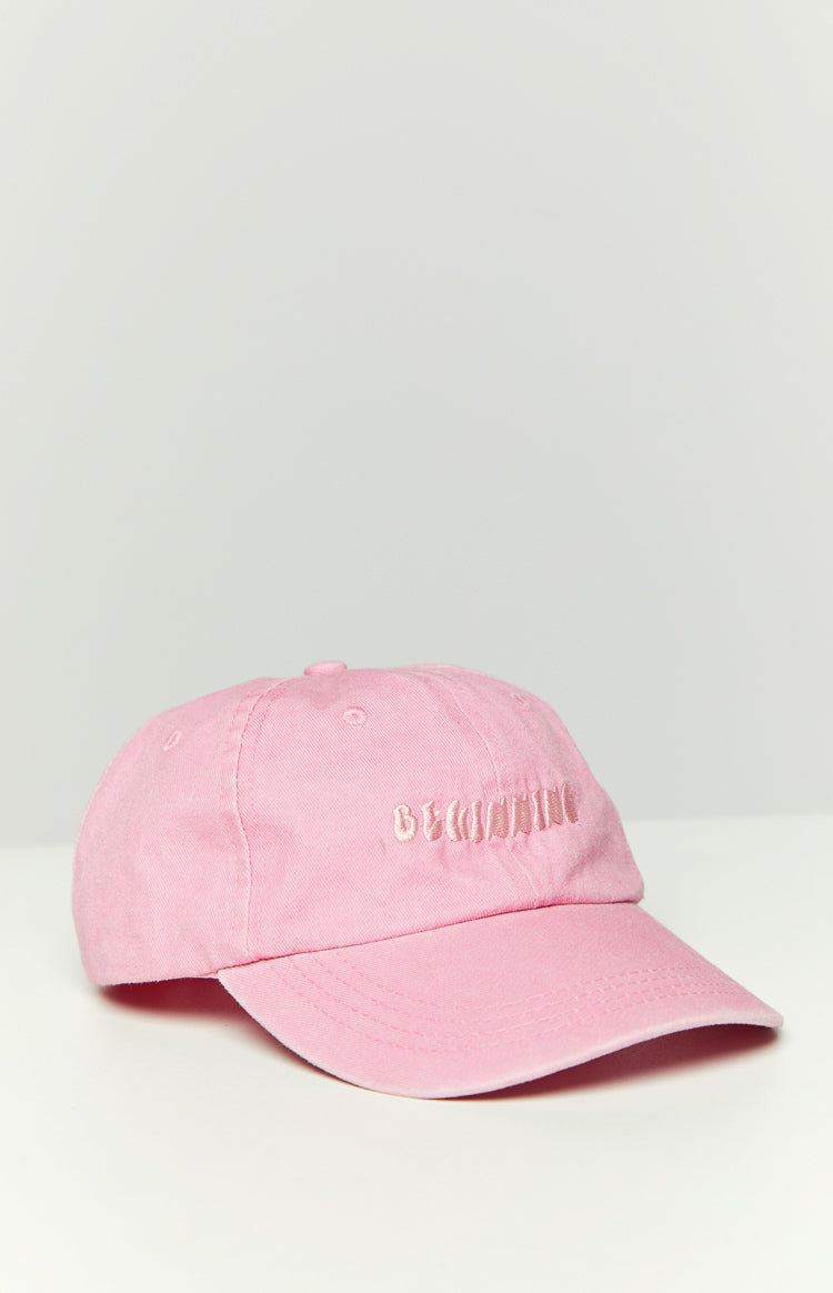 Beginning Boutique Pembe Yıkanmış Şapka