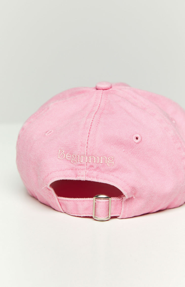 Beginning Boutique Pembe Yıkanmış Şapka