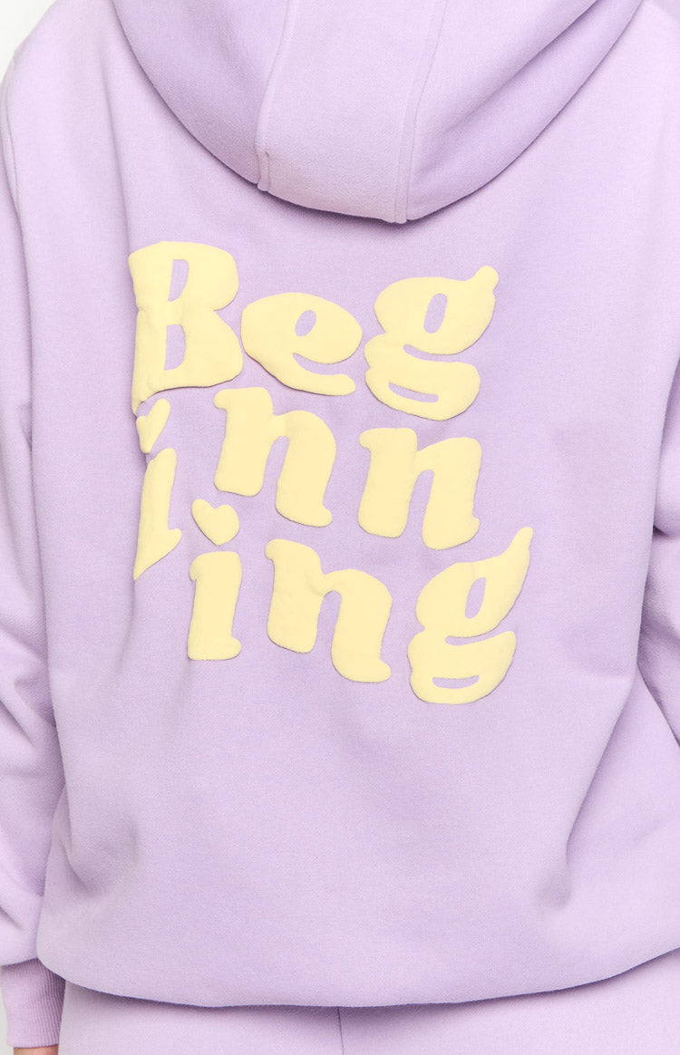 Başlangıç Mor Snuggle Bubble Hoodie