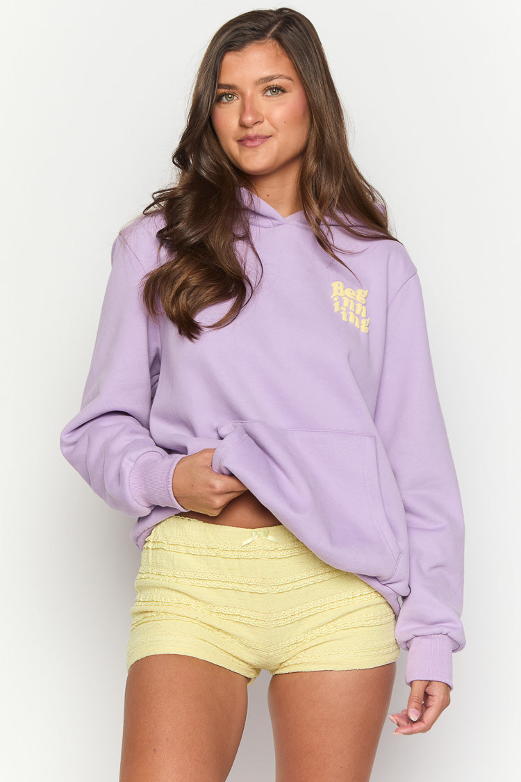 Başlangıç Mor Snuggle Bubble Hoodie