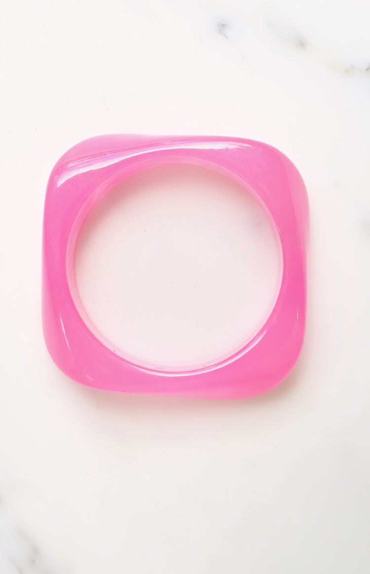 Bernie Pembe Reçineli Bilezik