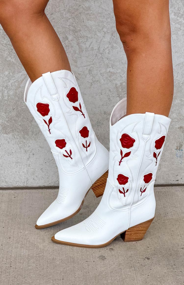 Billini Arden Beyaz Garnet Cowboy Botları