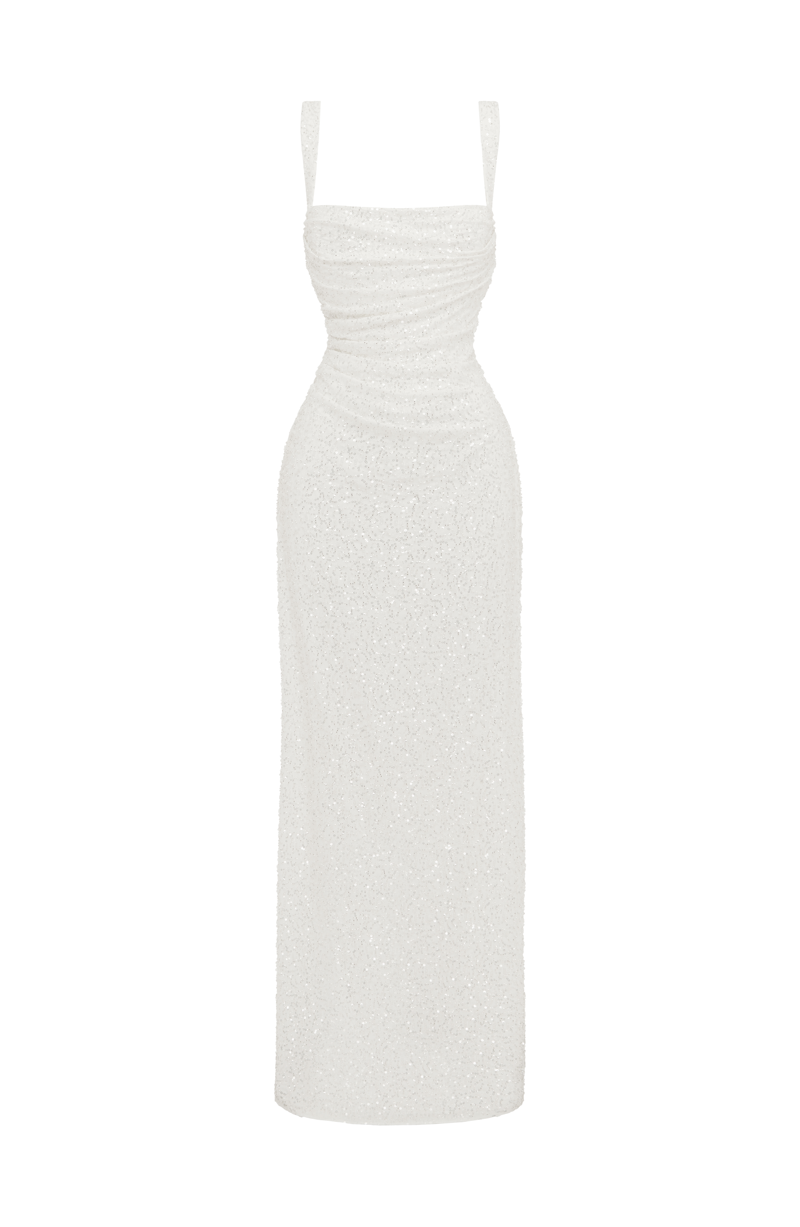 Calanthe Maxi Ekru Elbise