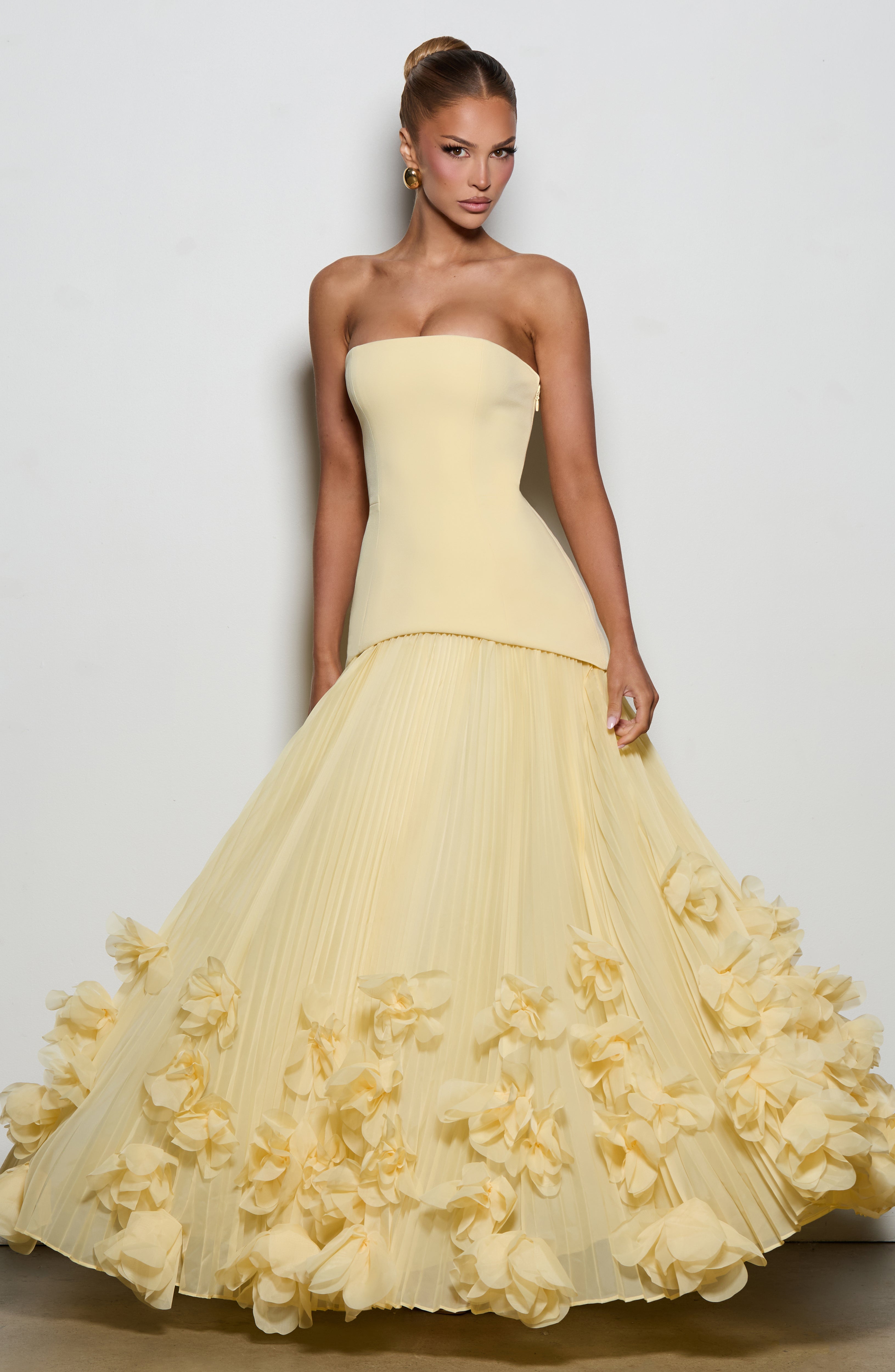 Seraphina Limon Limon Sarısı Maxi Elbise