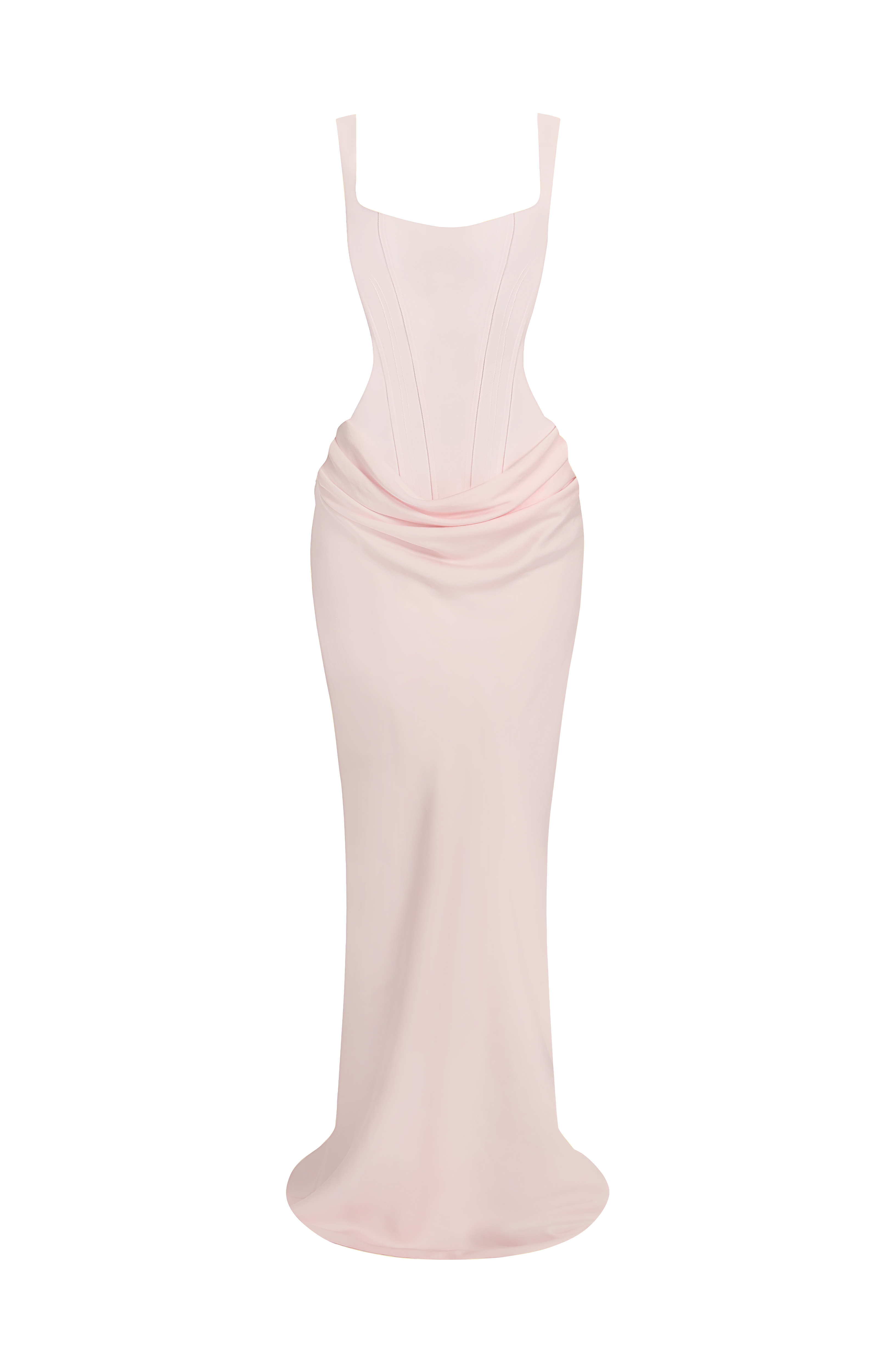 Pembe Cornelia Maxi Elbise