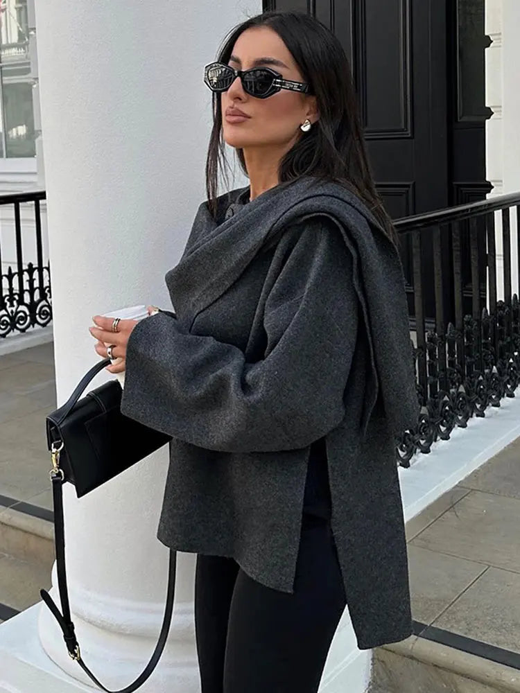 Tyra - Şık Eşarp Kaban