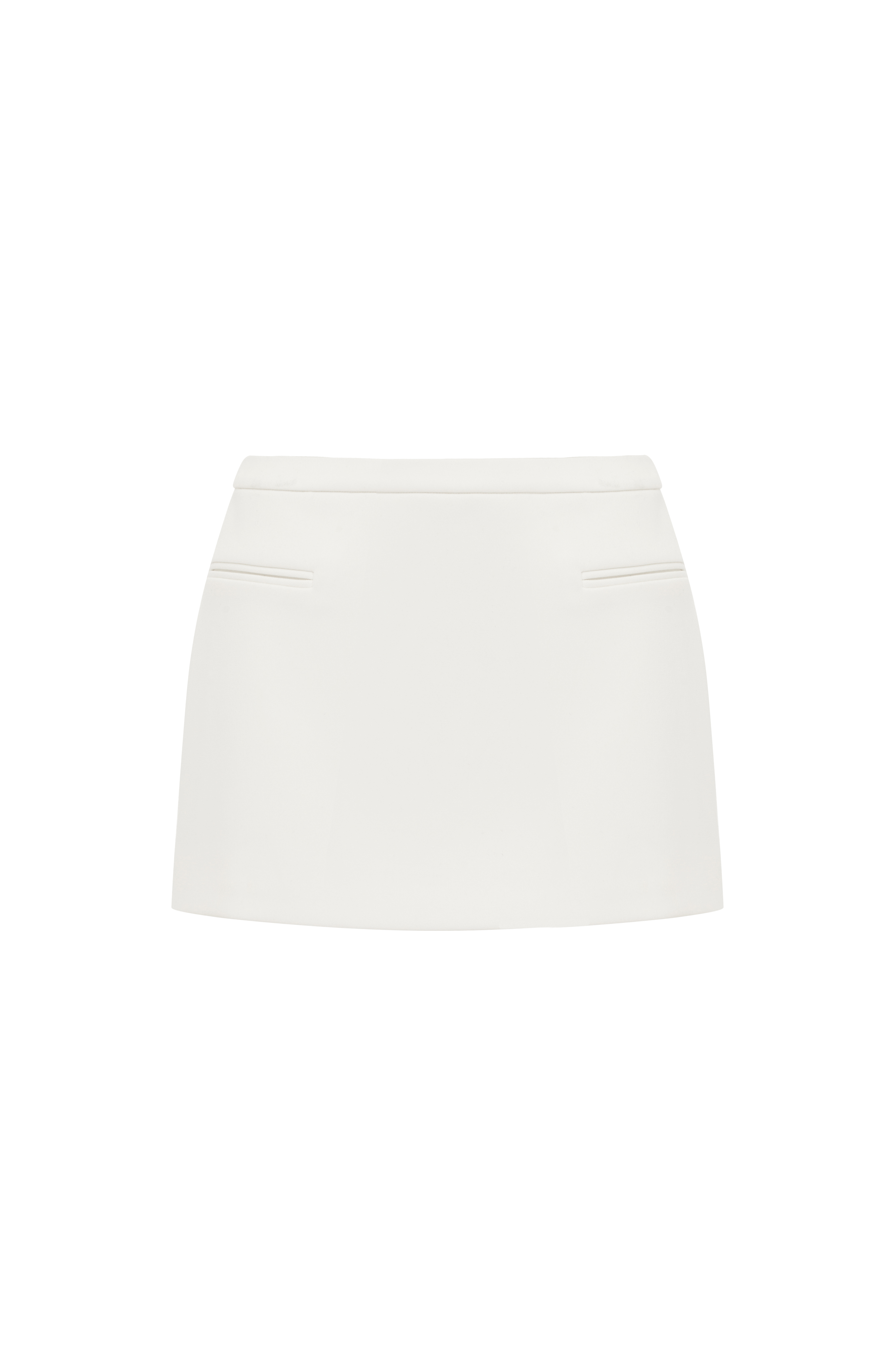 Edna Ekru Mini Etek