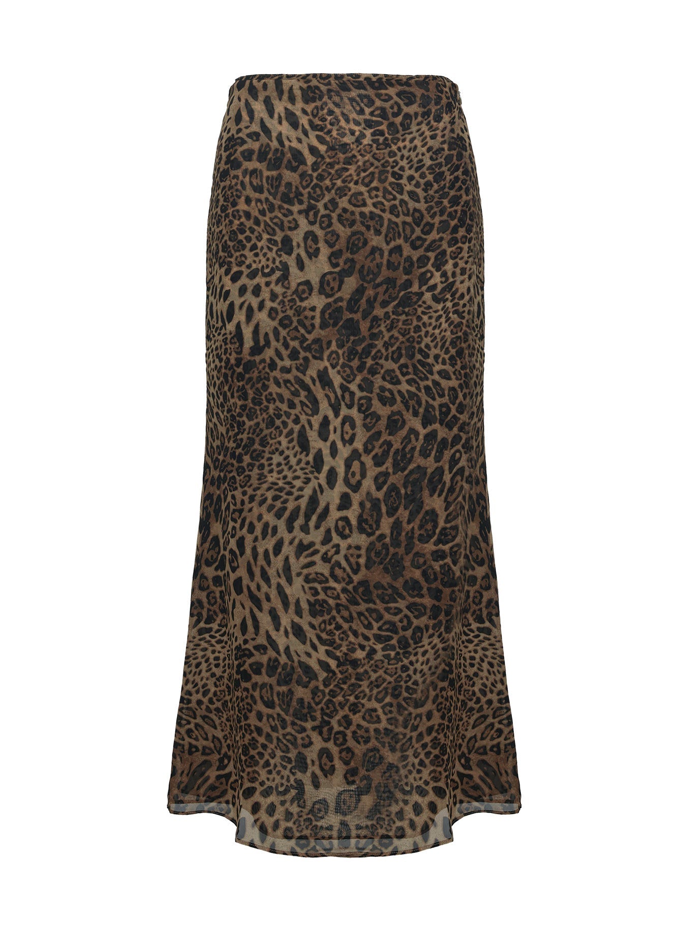 Leopar Desenli Eleganza Uzun Etek