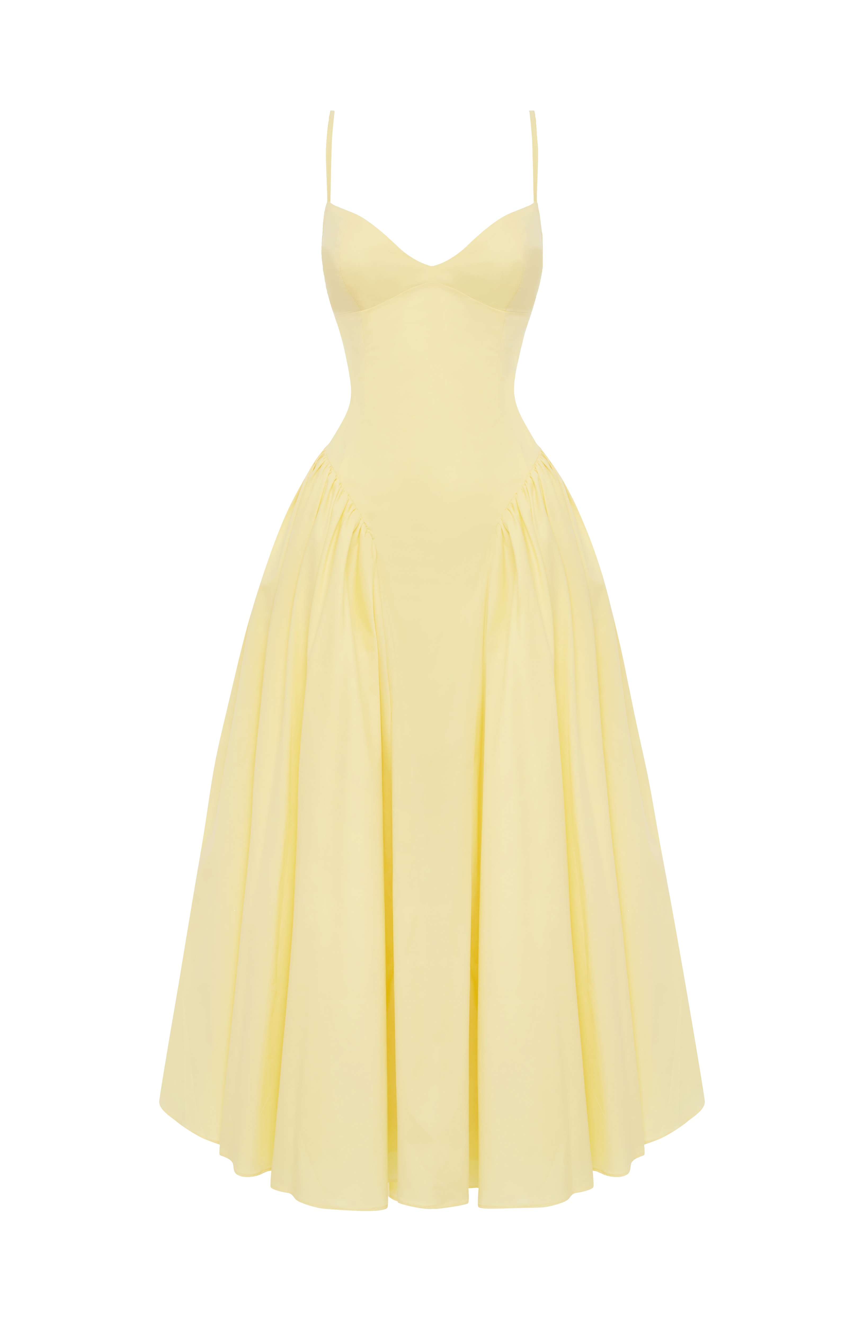 Emerson Midi Elbise – Limon Sarısı