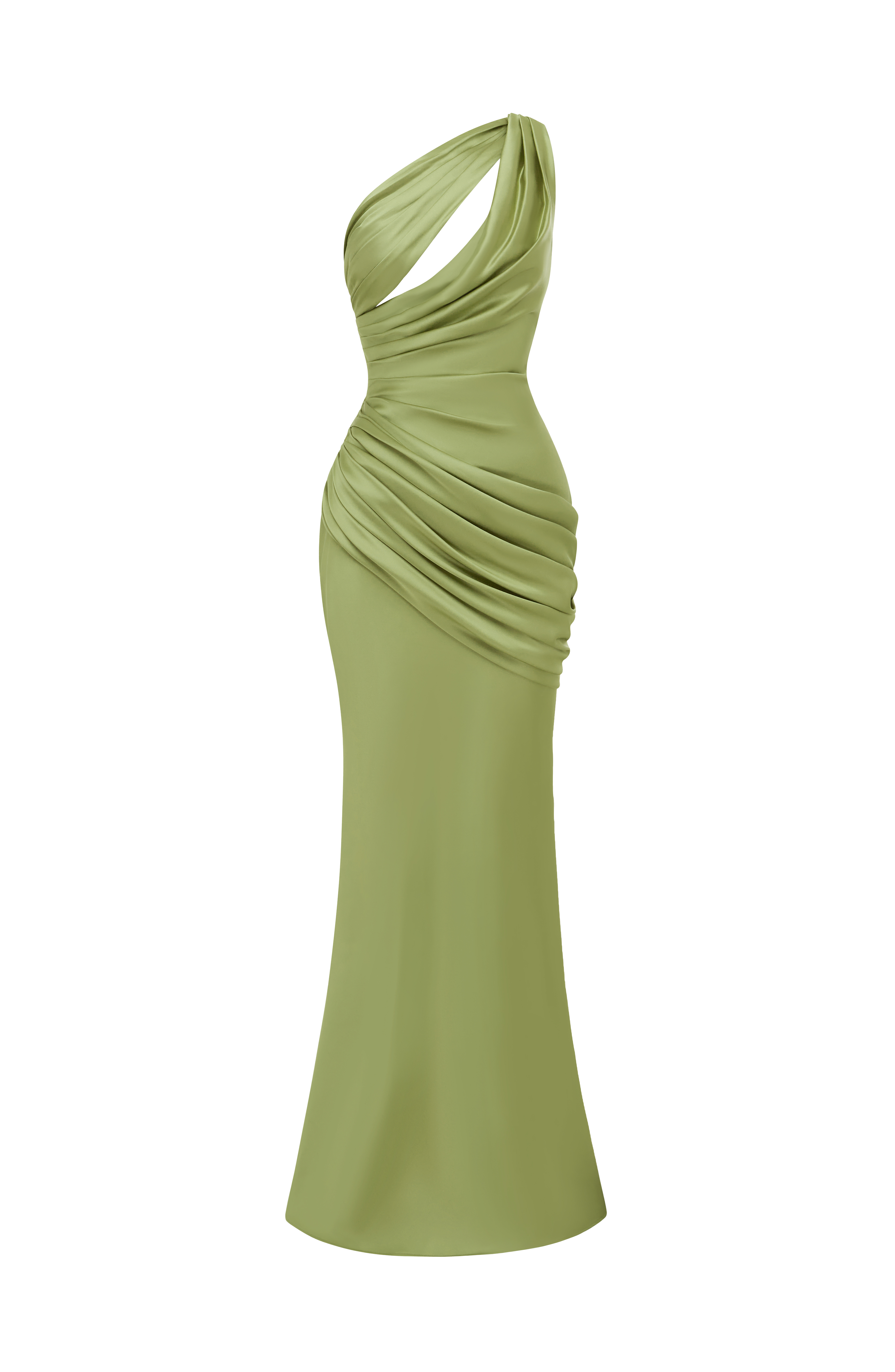 Emina Maxi Elbise – Zeytin Yeşili