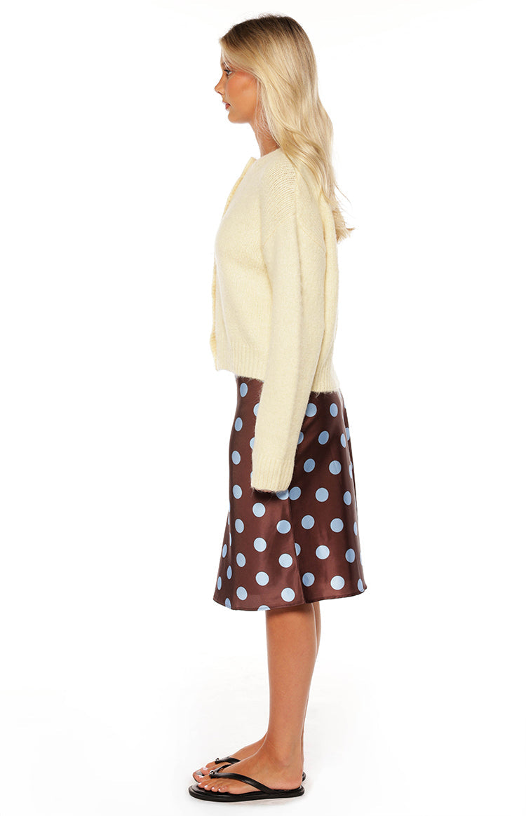 Ellia Açık Sarı Düğmeli Triko Hırka