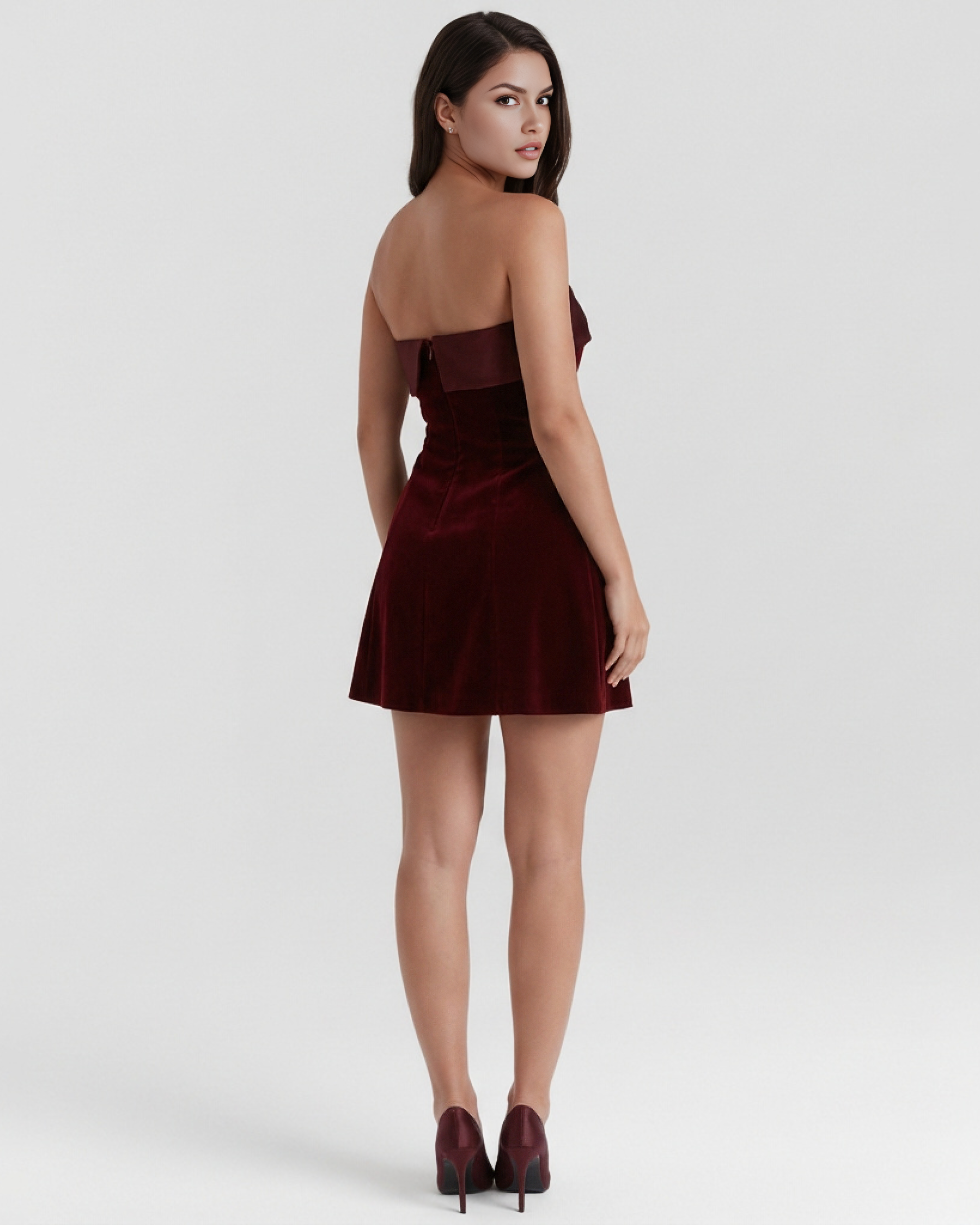 Valentina Kırmızı Mini Elbise