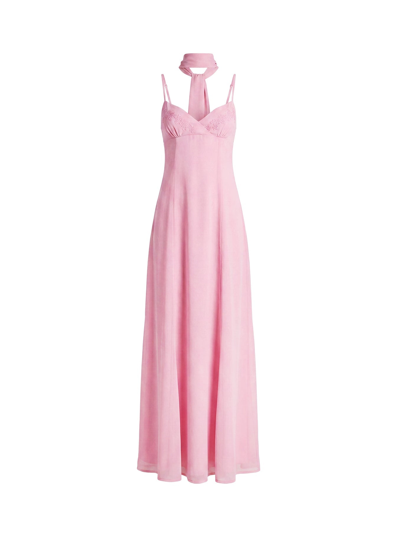 Jadira Açık Pembe Maxi Elbise