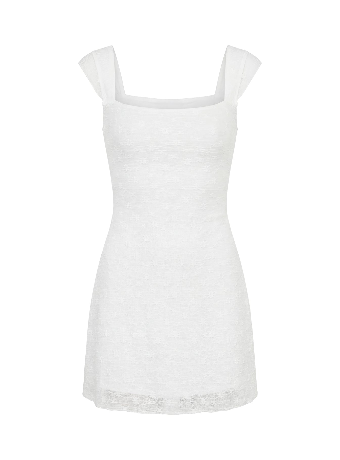 Beyaz Lanchester Mini Elbise
