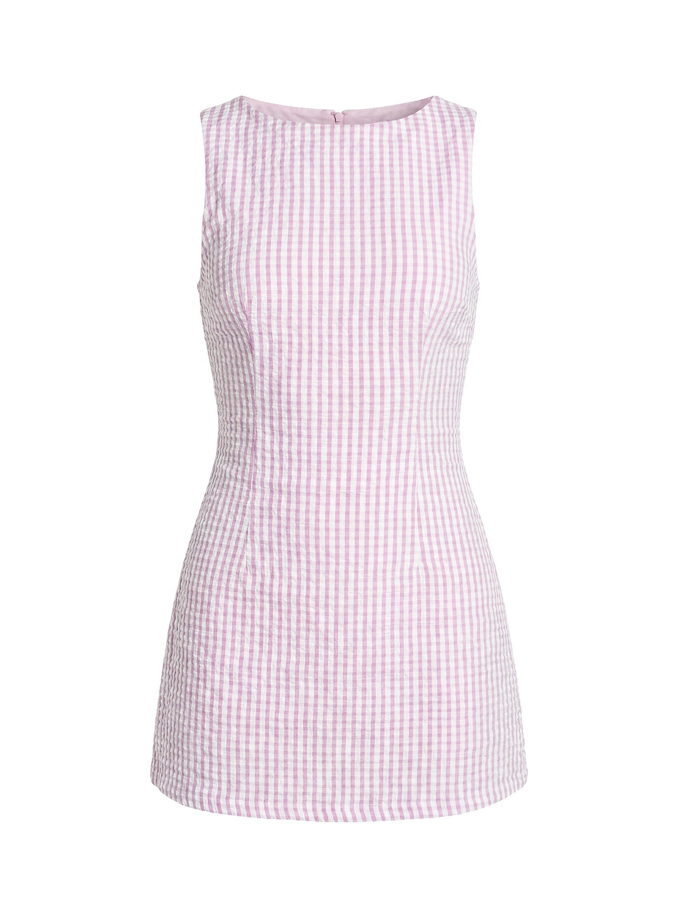 Yumiko Pembe Kareli Romper