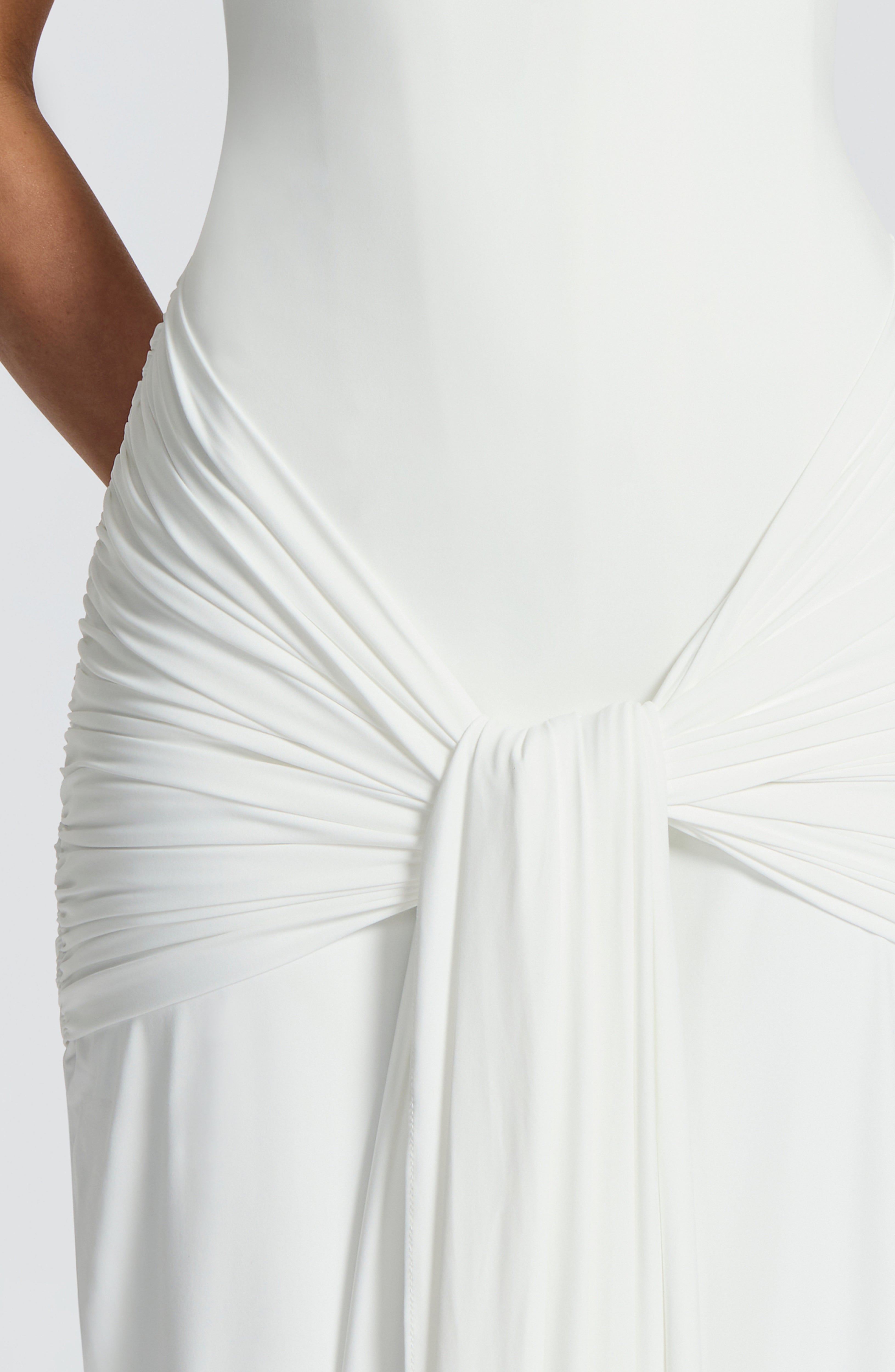 Gia Maxi Ekru Elbise