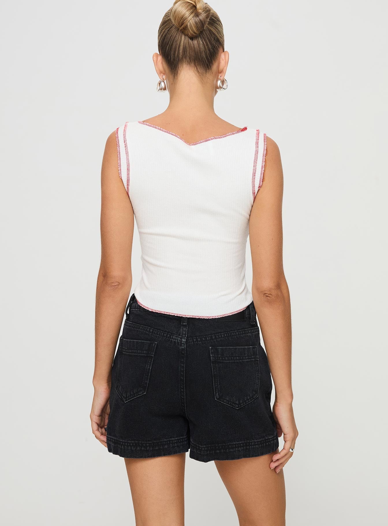 Yıkanmış Siyah Gazelle Denim Şort Etek