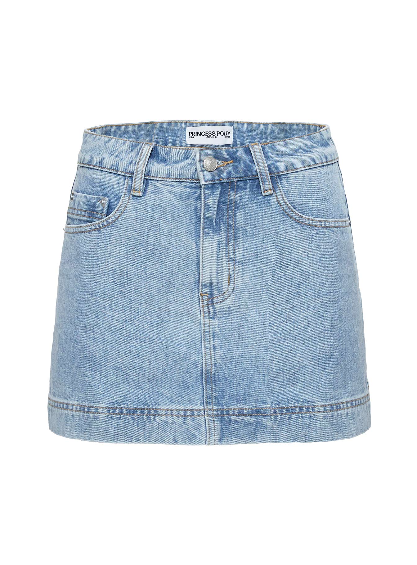 Gazelle Açık Yıkama Denim Şort Etek