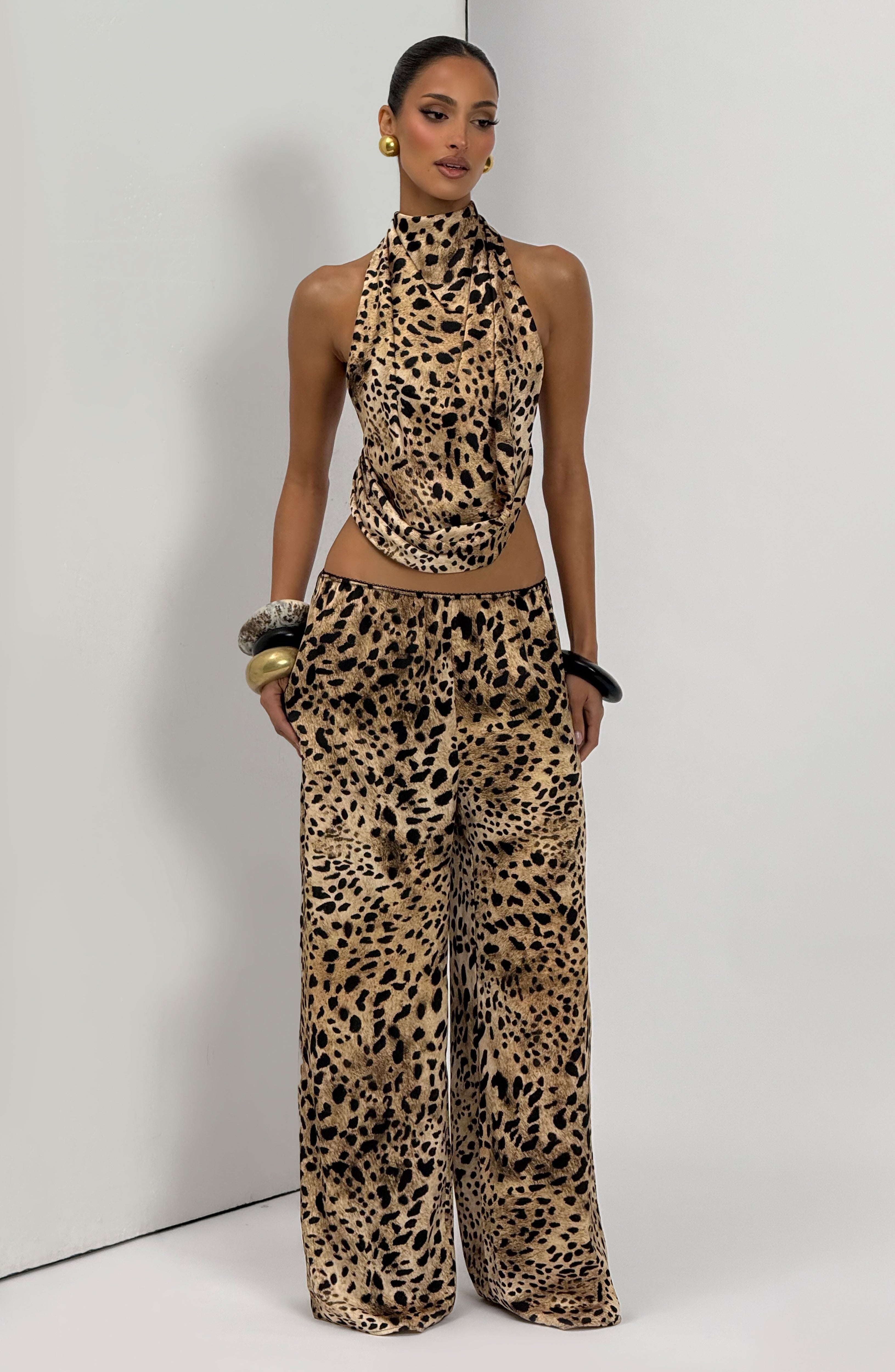 Leopar Desenli Hazel Üst