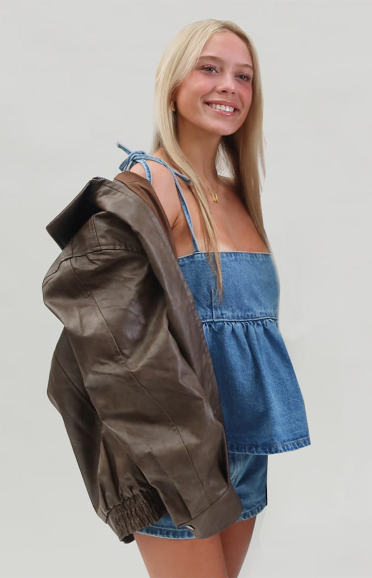 Ethel Mavi Denim Bluz - Şık ve Rahat Tasarım