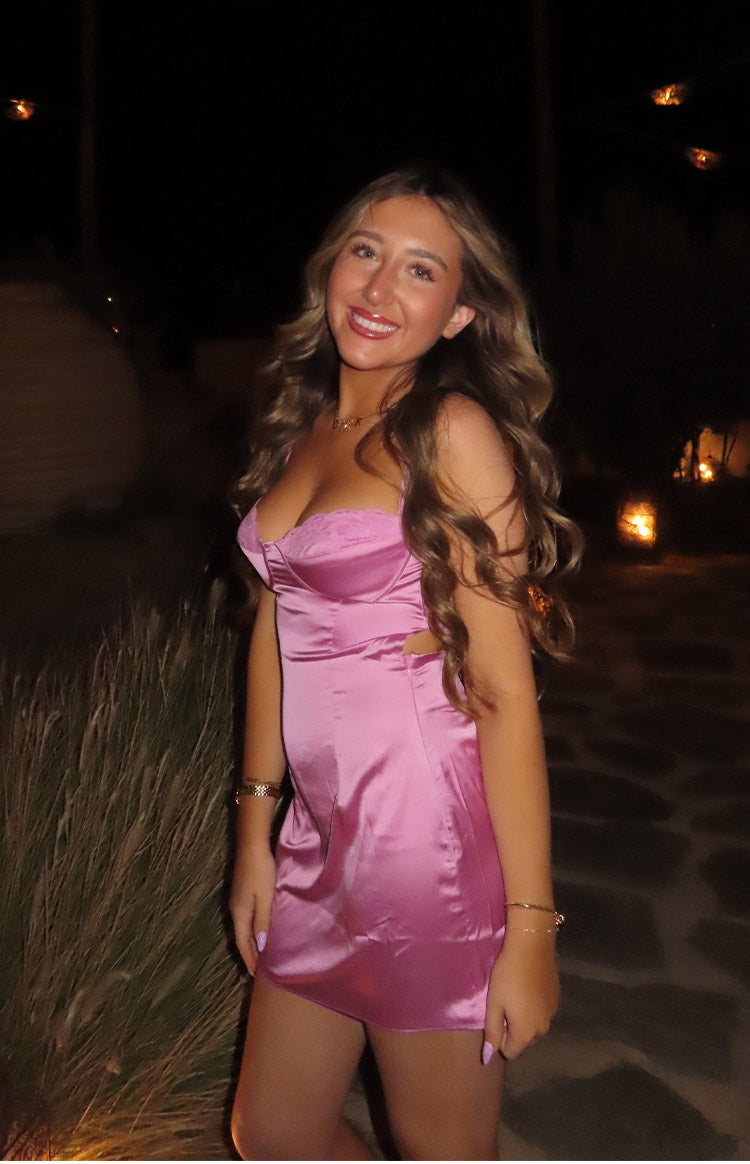 Pembe Mini Elbise