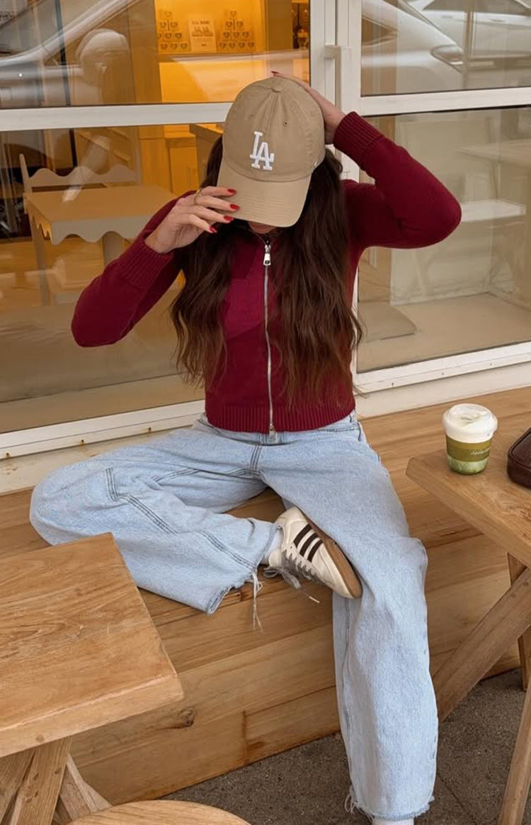 Açık Mavi Geniş Paça Boyfriend Jean Pantolon