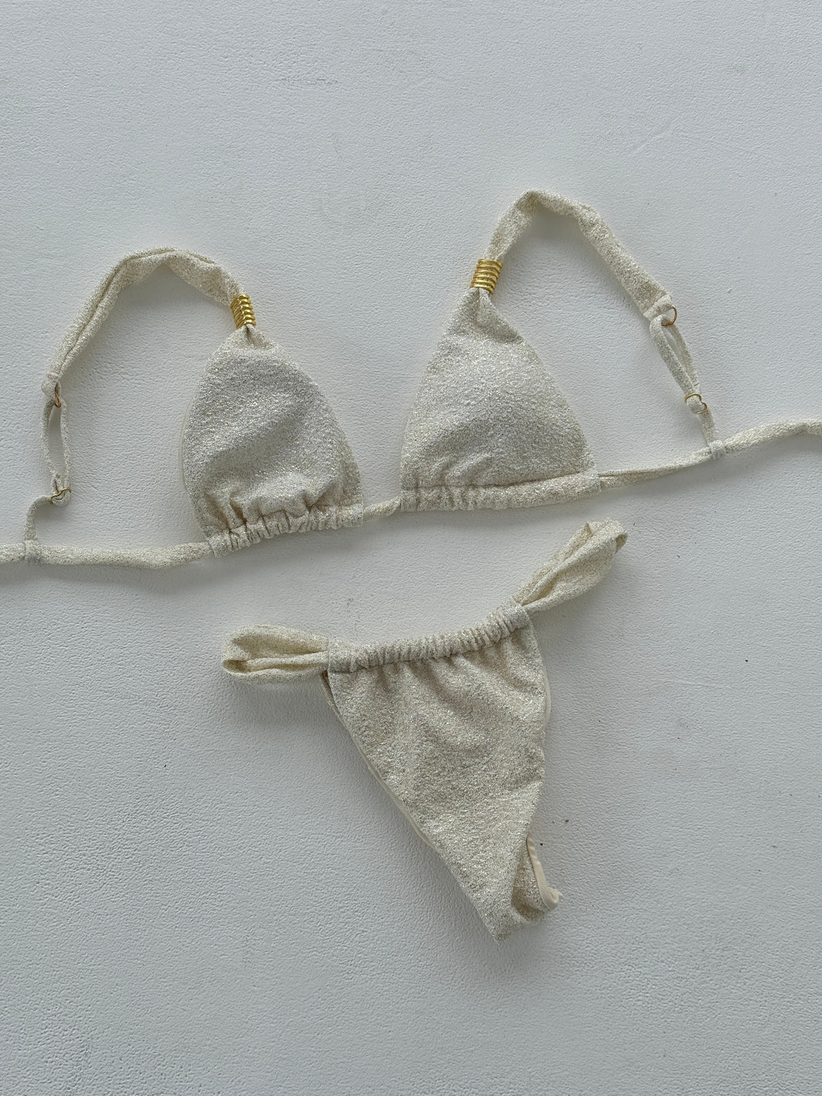 Bej Bruna Işıltılı Bikini