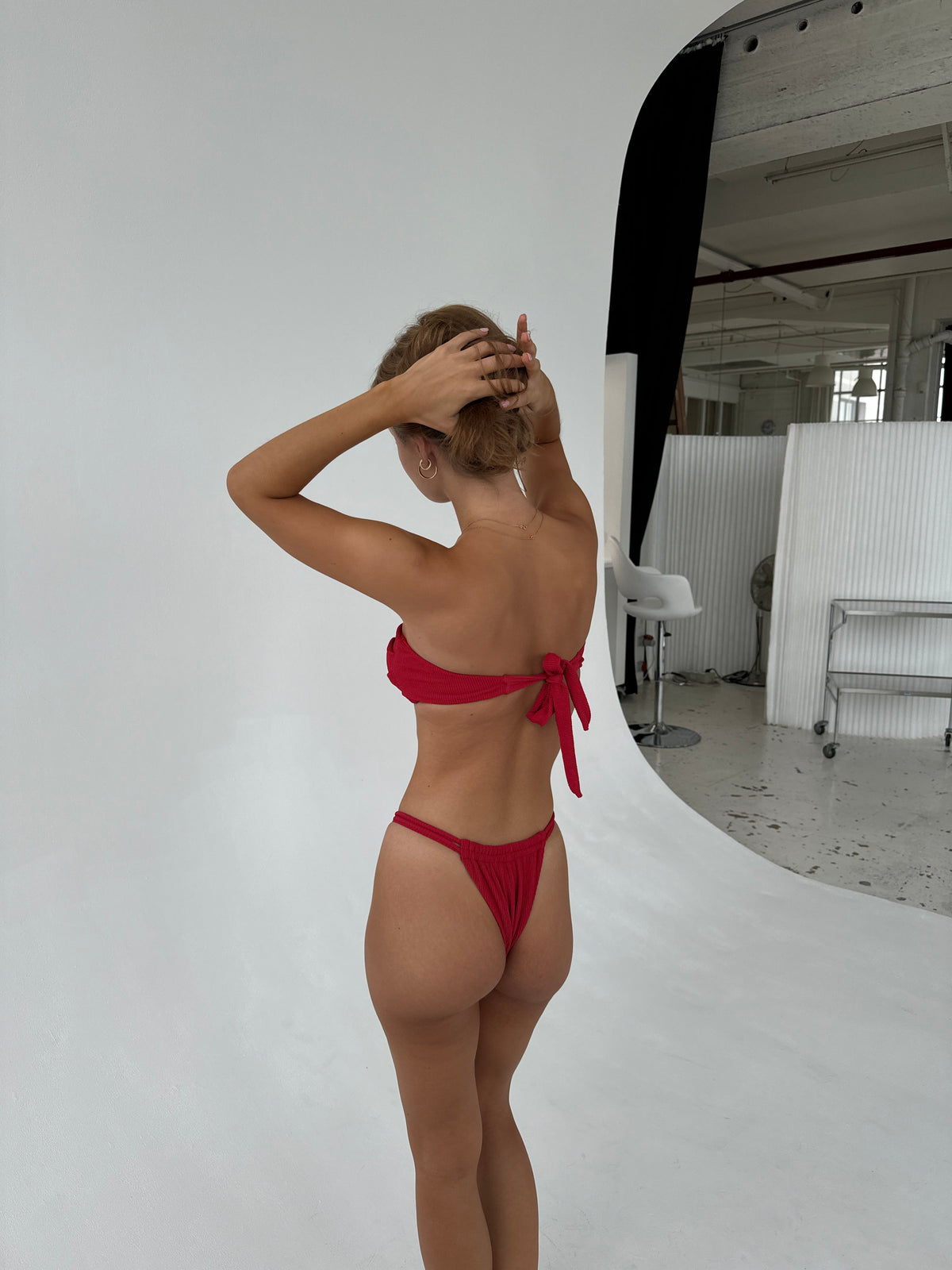 Eva Kırmızı Bandeau Bikini