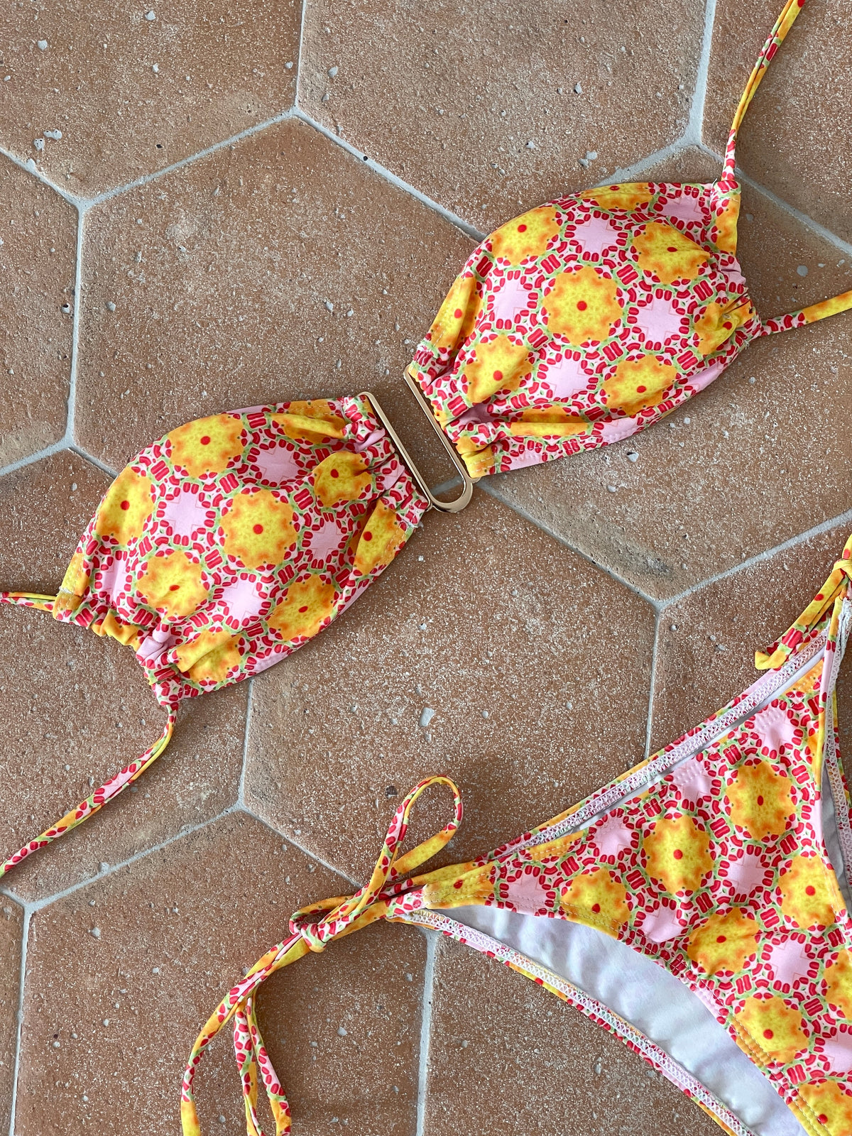 Elmadonna Sarı-Pembe Bikini
