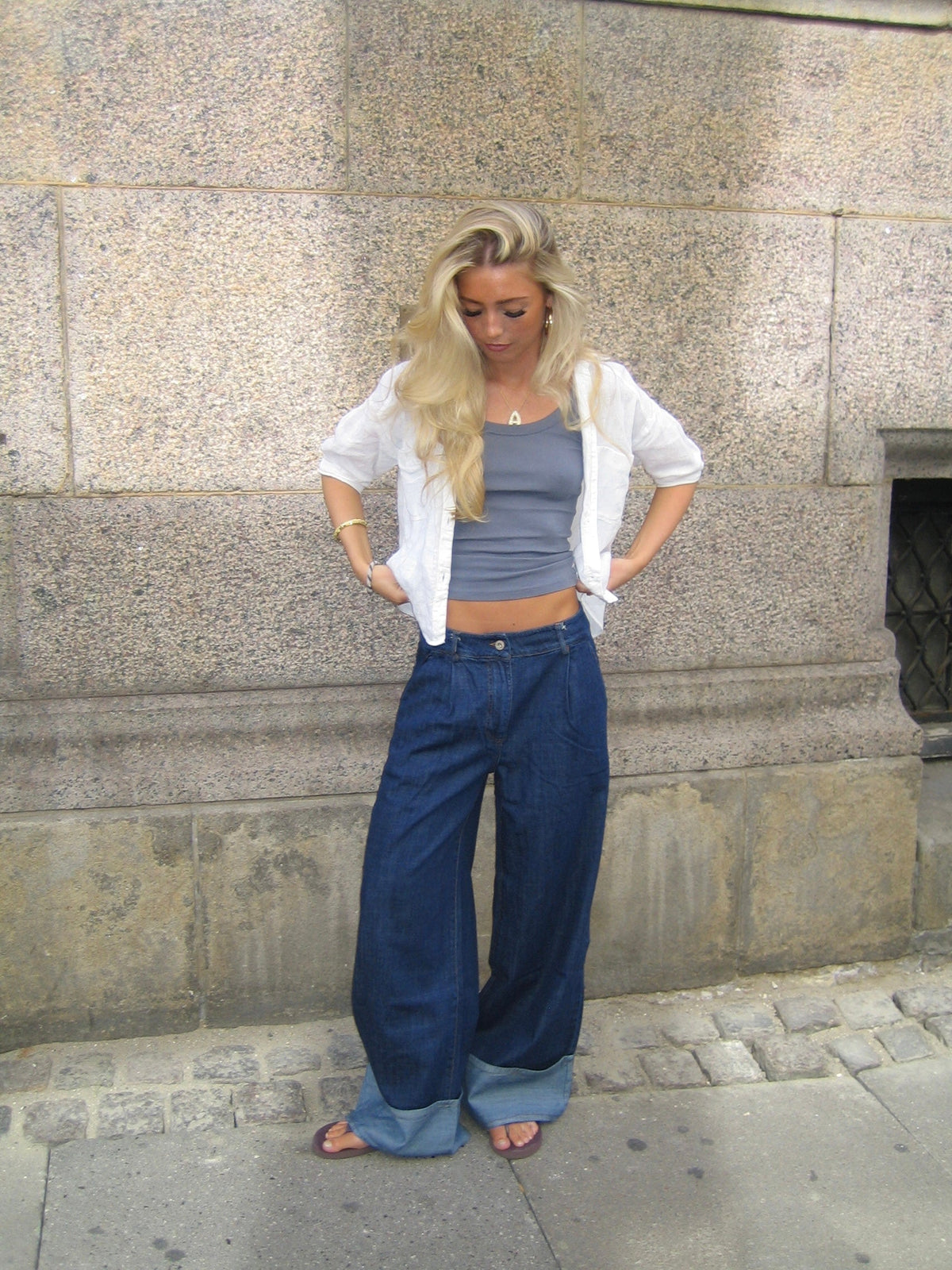 Koyu Denim Kadın Kot Pantolon