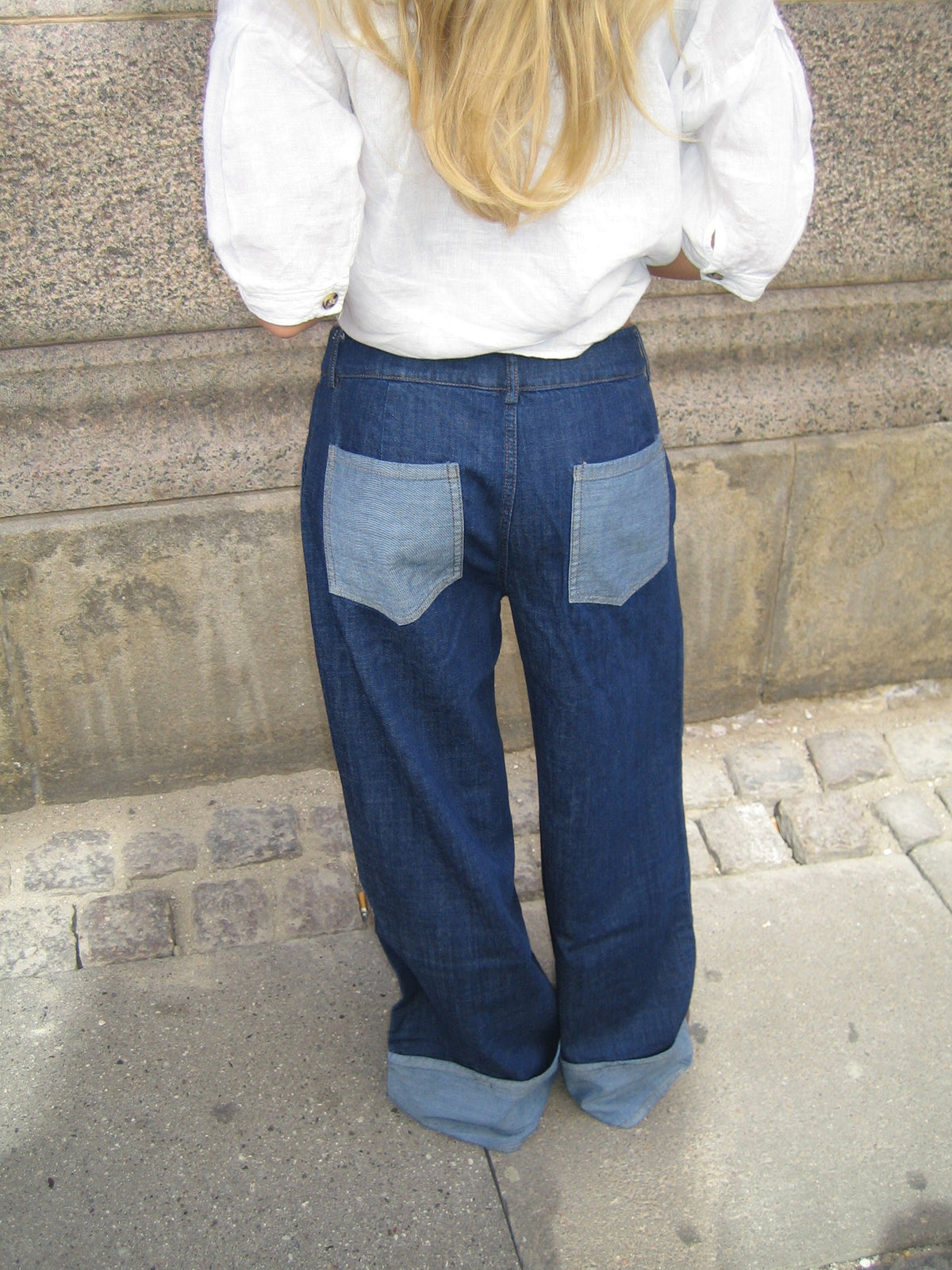 Koyu Denim Kadın Kot Pantolon