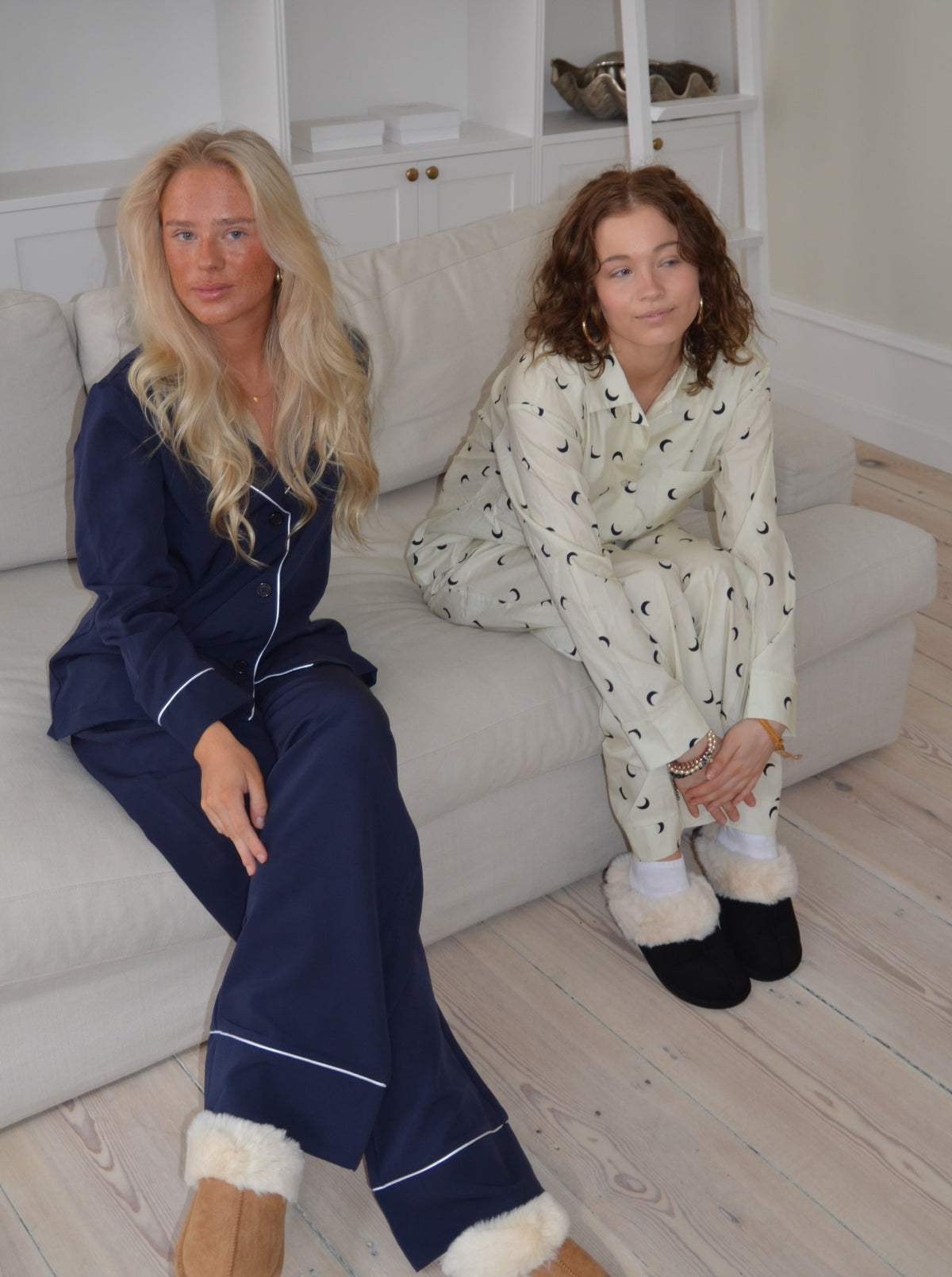 Lacivert Aurelia Kadın Pijama Gömleği