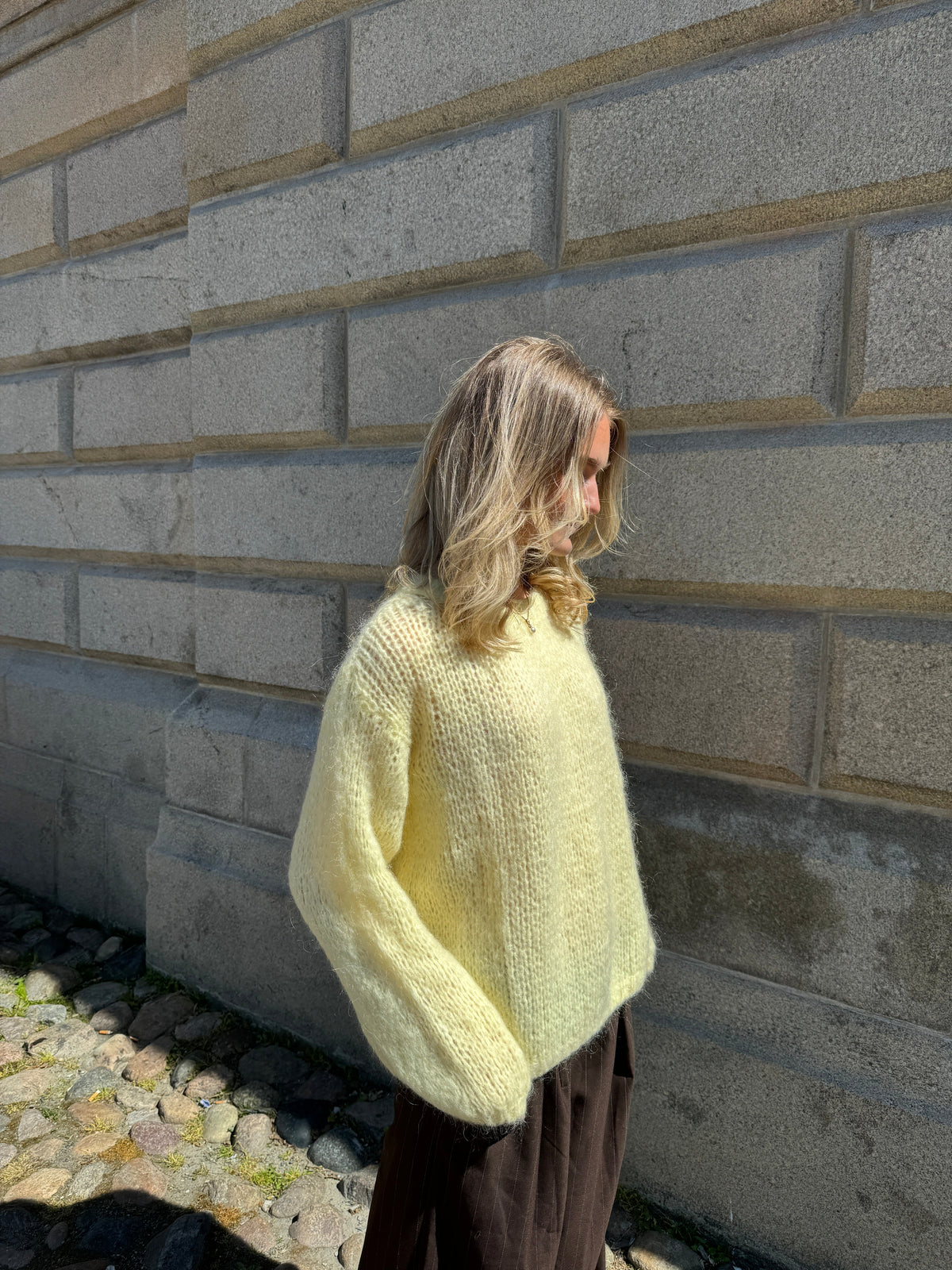 Genevieve Oversize Triko - Sarı