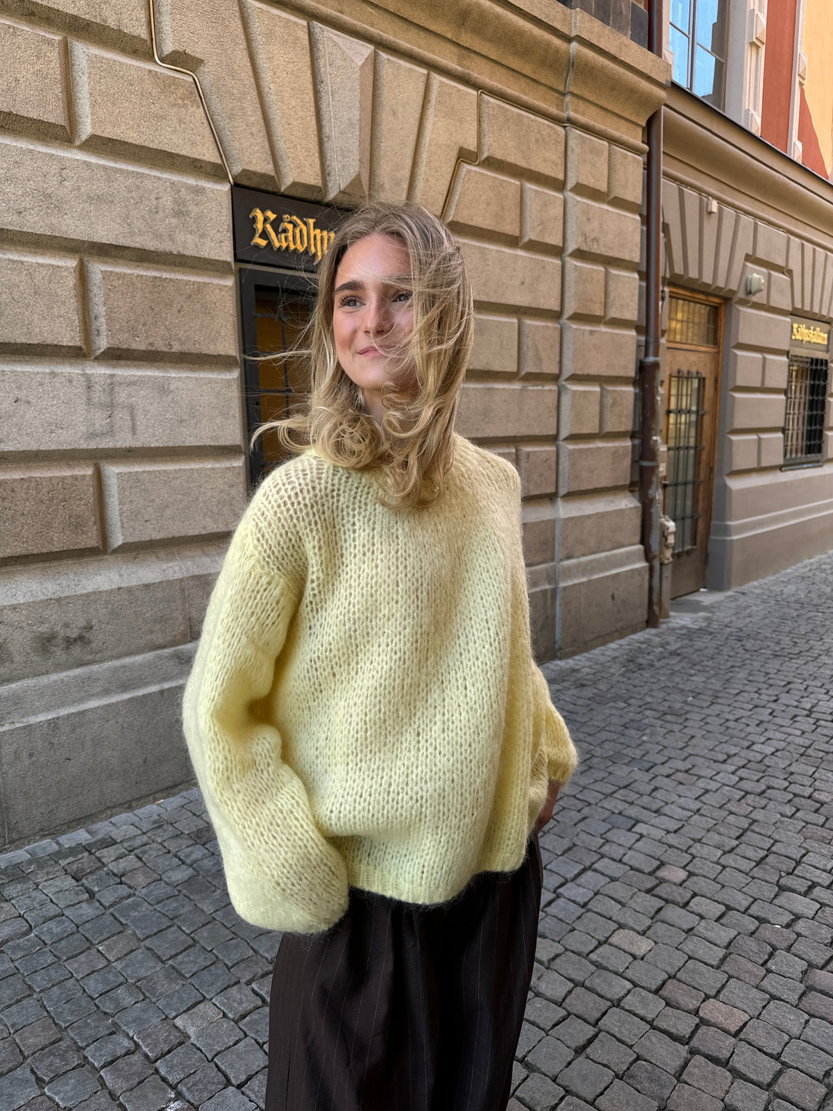 Genevieve Oversize Triko - Sarı