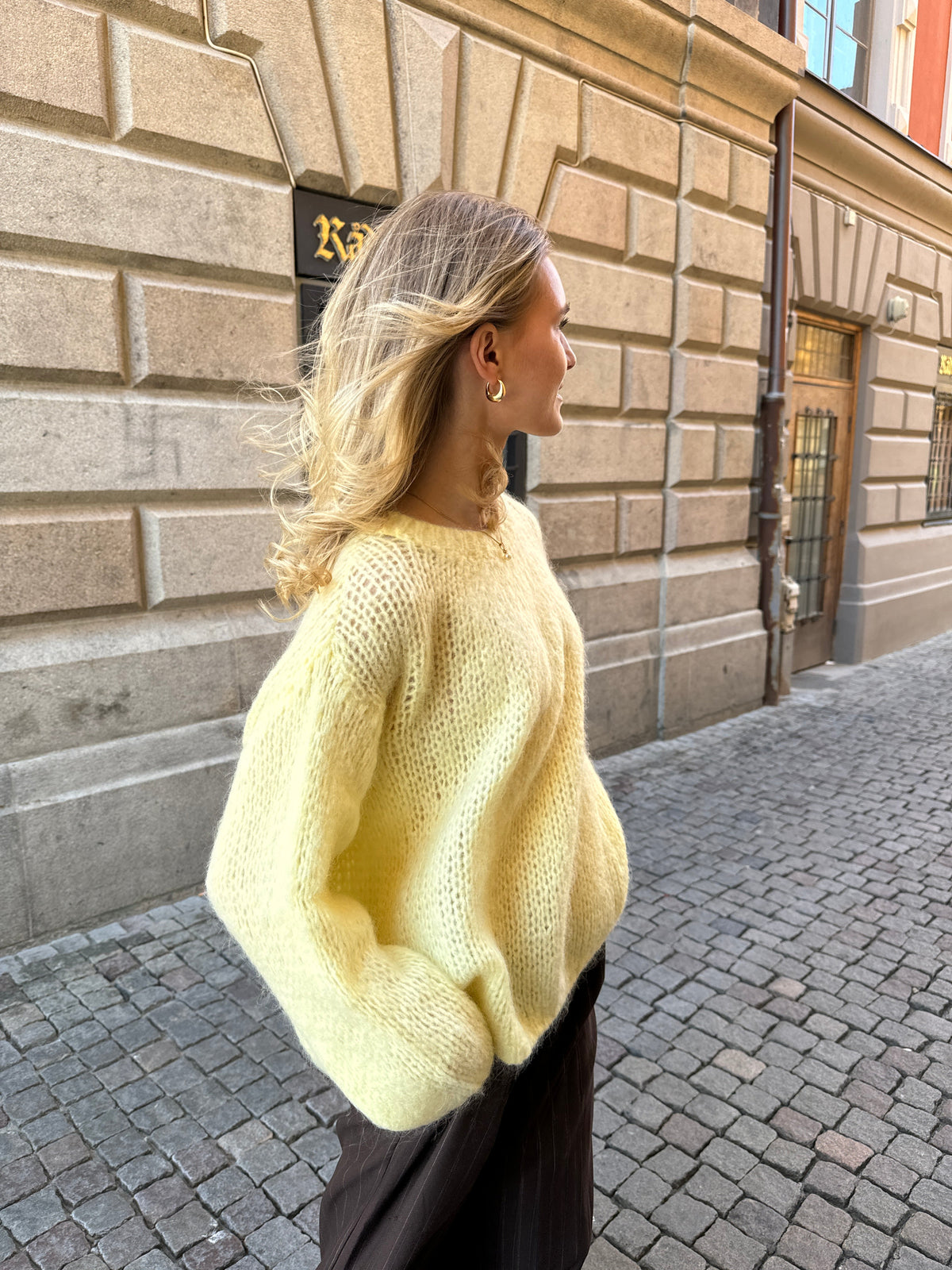 Genevieve Oversize Triko - Sarı